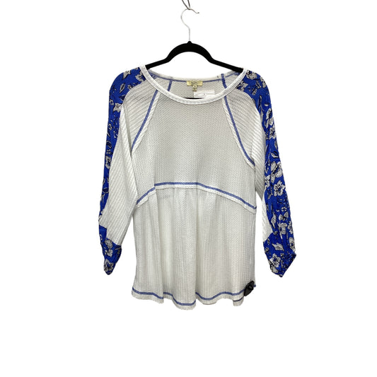 Top Long Sleeve By Kori America In White, Size: S