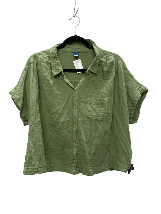 Top Short Sleeve By Old Navy In Green, Size: L