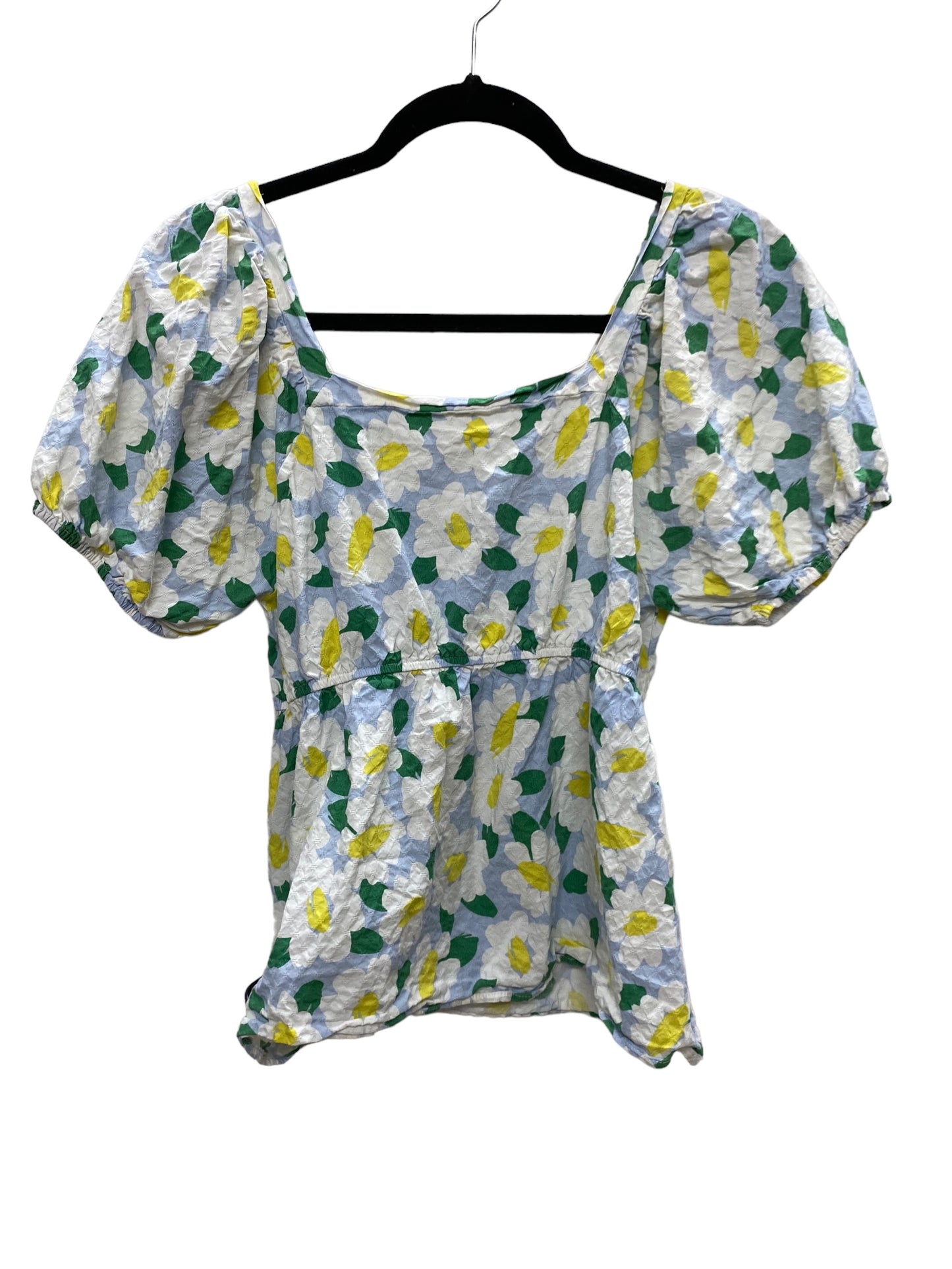 Top Short Sleeve By Clothes Mentor In Floral Print, Size: S