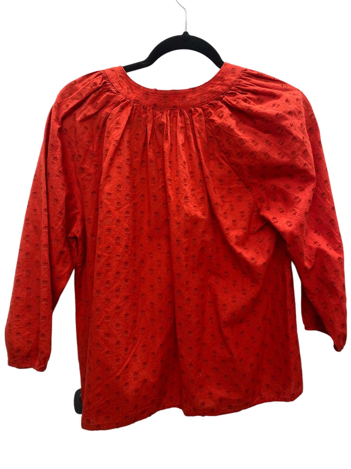 Top Long Sleeve By Universal Thread In Red, Size: Xs