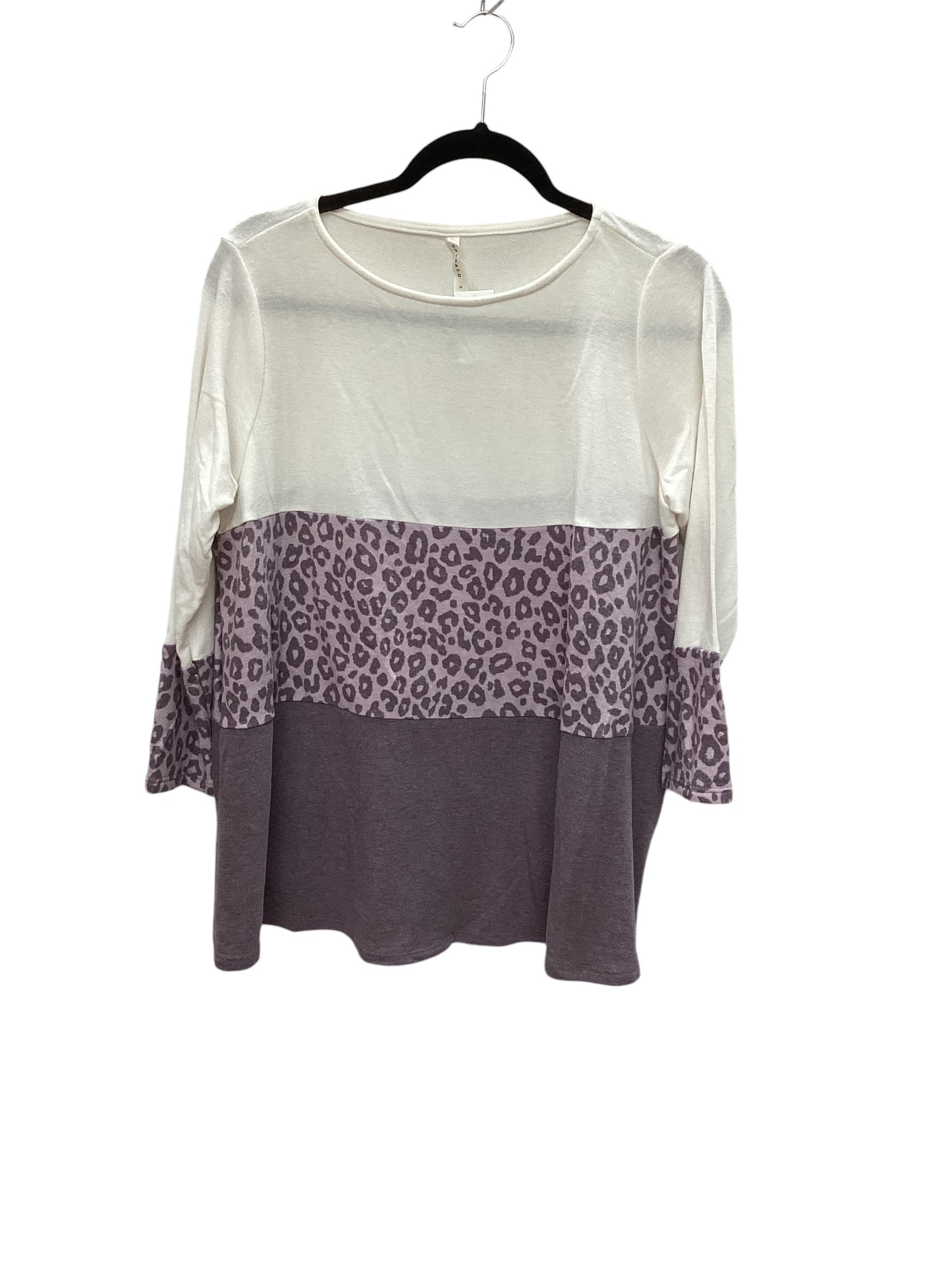 Top Long Sleeve By Emerald In Multi-colored, Size: S