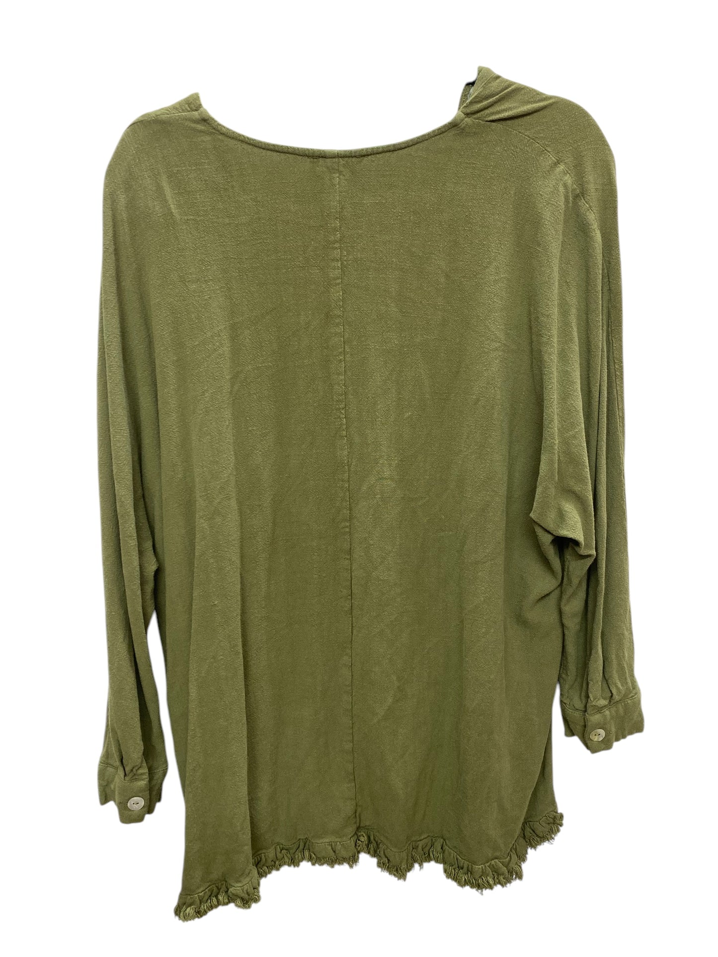 Top Long Sleeve By Umgee In Green, Size: S