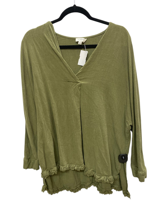 Top Long Sleeve By Umgee In Green, Size: S