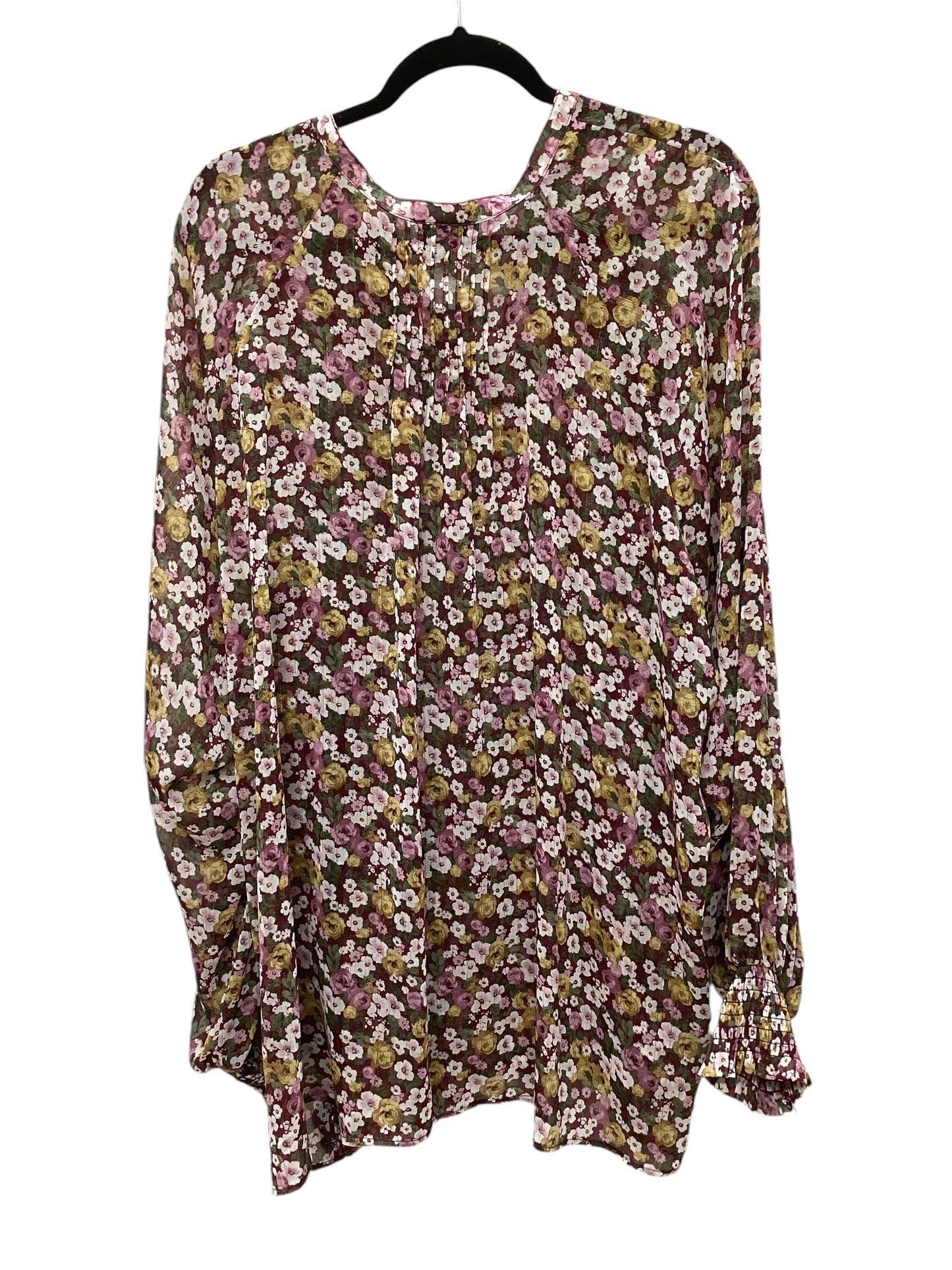 Top Long Sleeve By Torrid In Floral Print, Size: 5