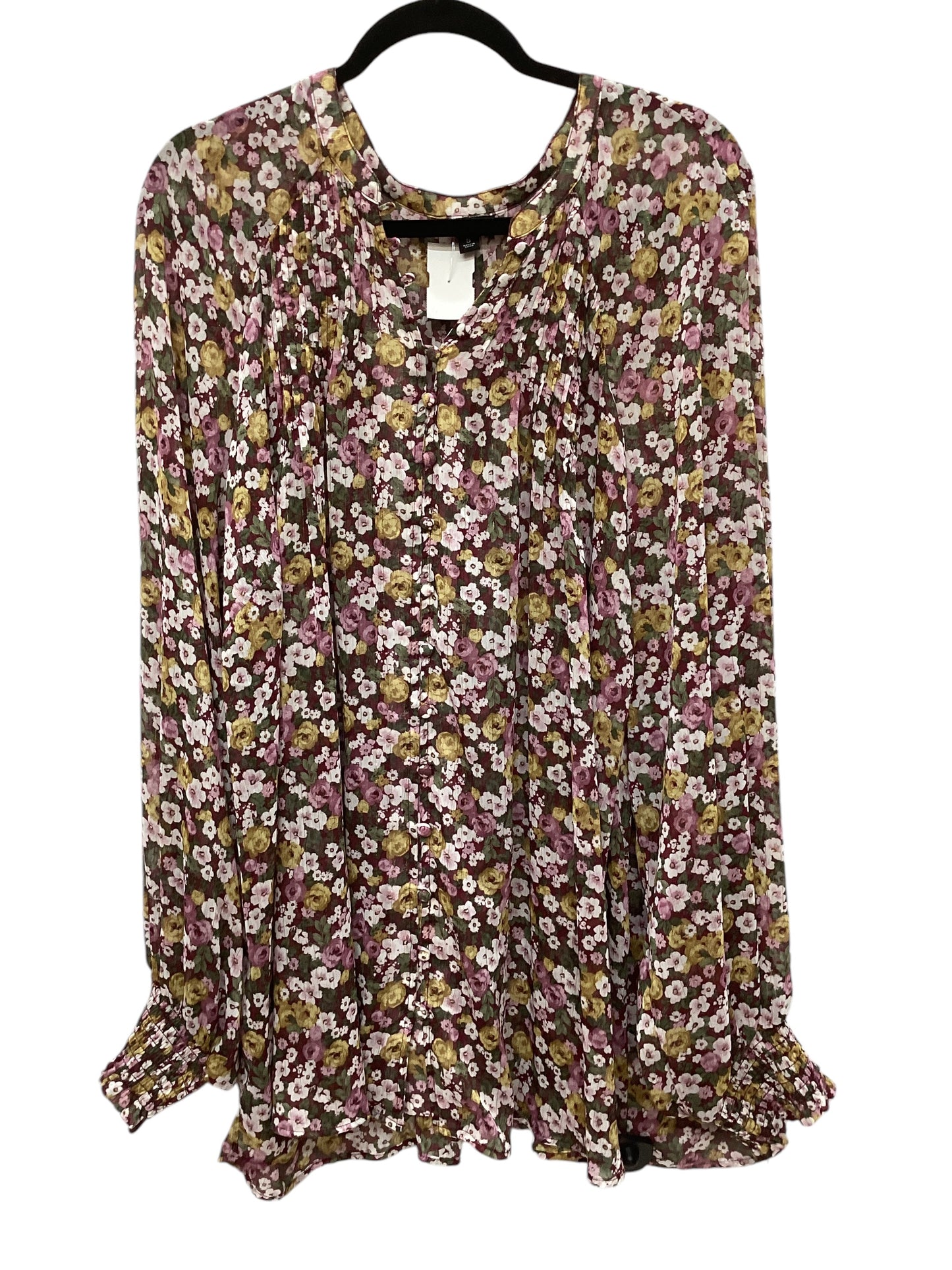 Top Long Sleeve By Torrid In Floral Print, Size: 5