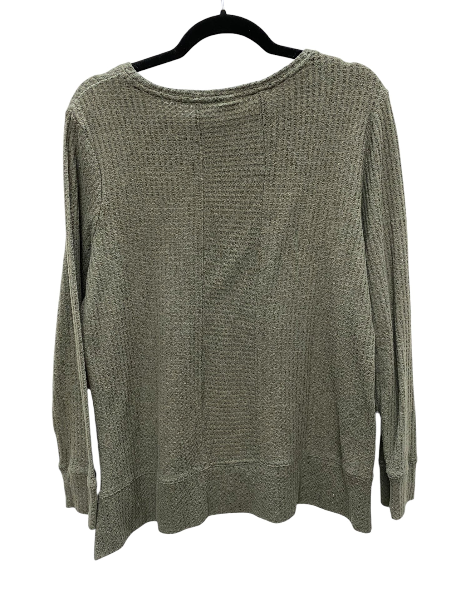 Top Long Sleeve By Green Tea In Green, Size: L