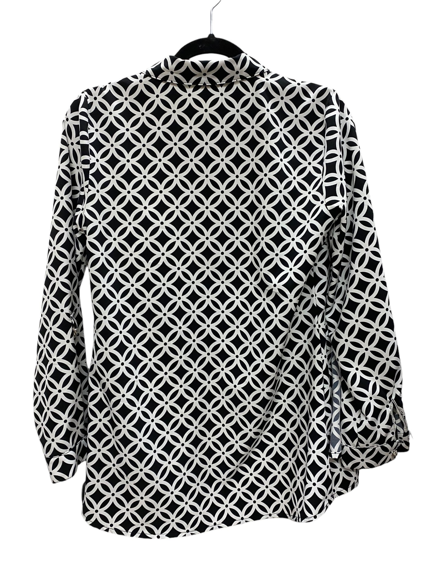 Top Long Sleeve By Notations In Black & White, Size: S