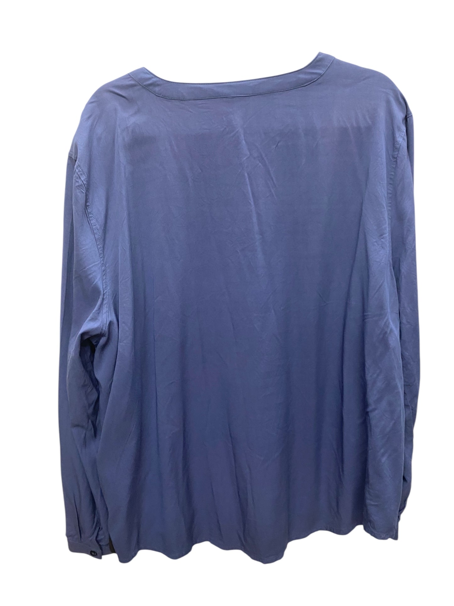 Top Long Sleeve Basic By Clothes Mentor In Blue, Size: Xl