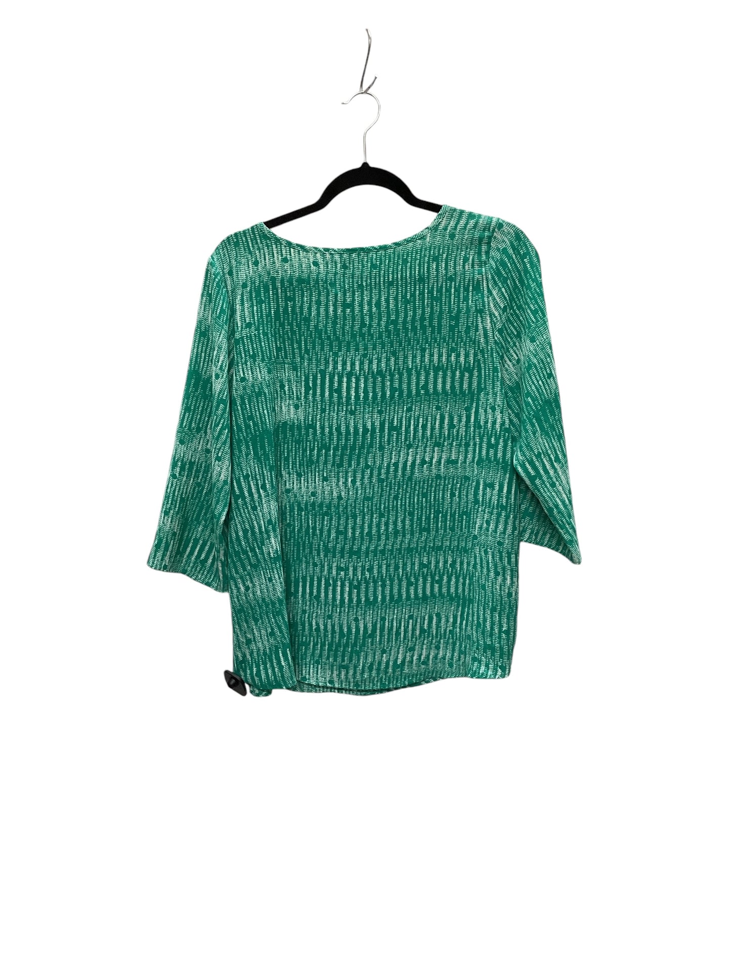 Top Long Sleeve By Clothes Mentor In Green, Size: L