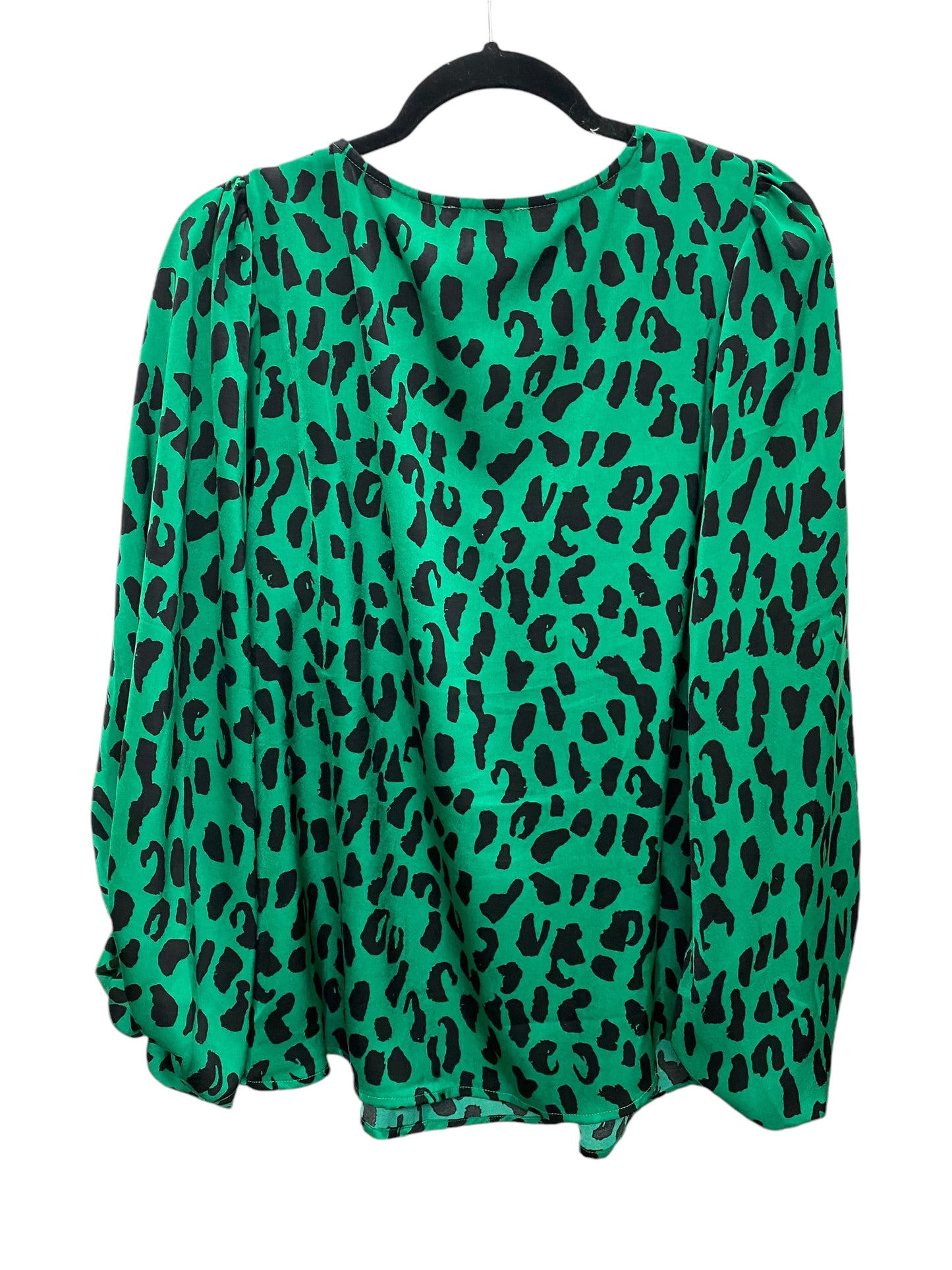 Top Long Sleeve By Ee Some In Green, Size: M