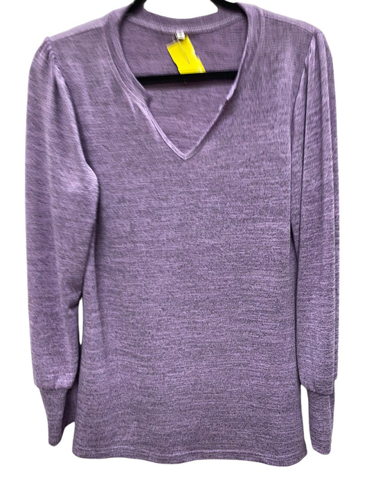 Top Long Sleeve Basic By Clothes Mentor In Purple, Size: S