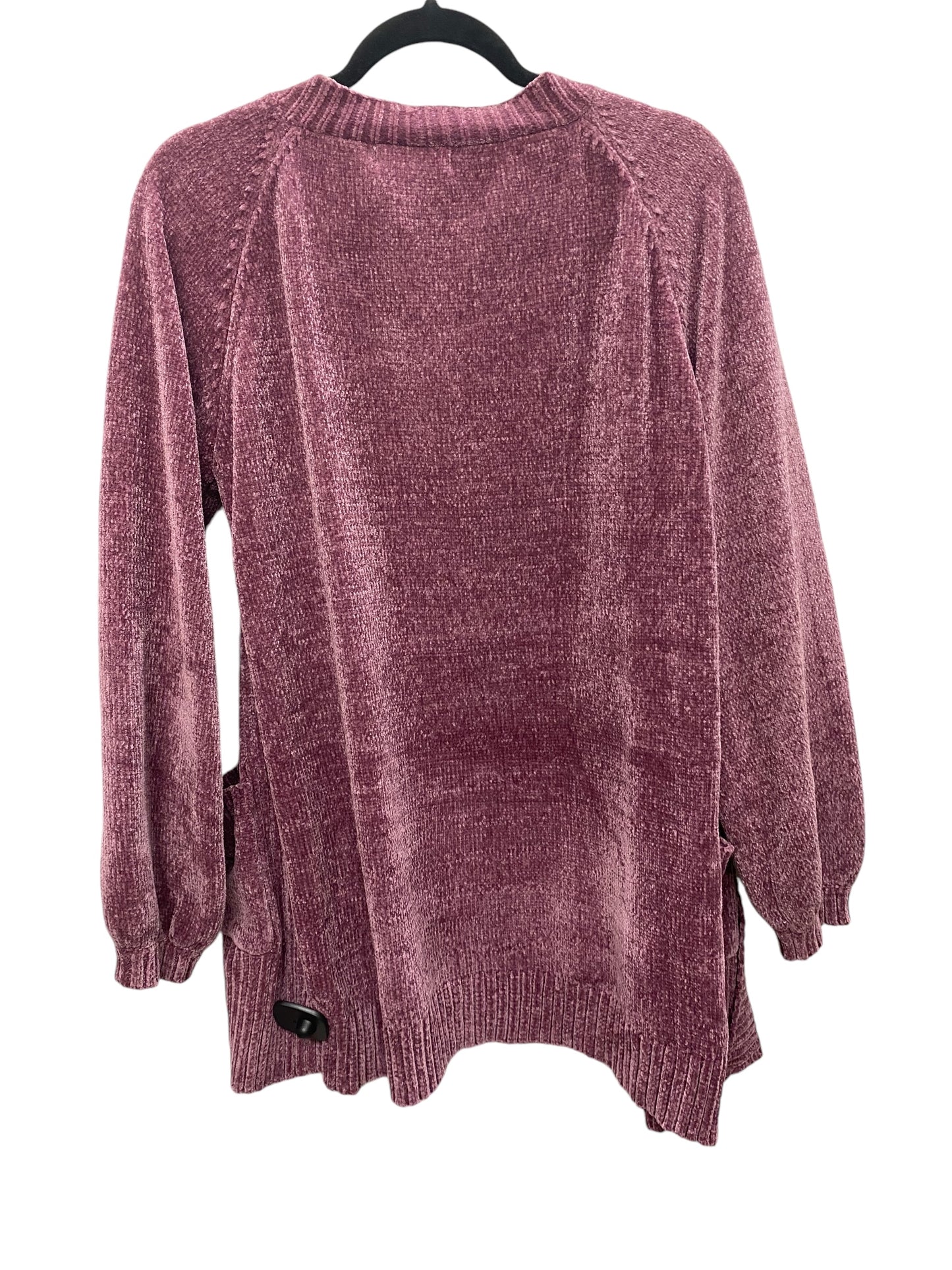 Sweater Cardigan By Listicle In Purple, Size: M