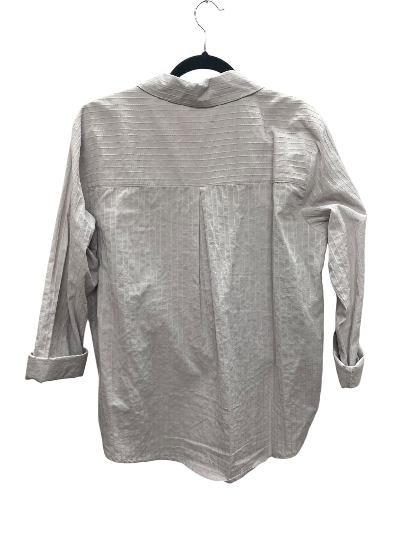 Top Long Sleeve By Easel In Grey, Size: S