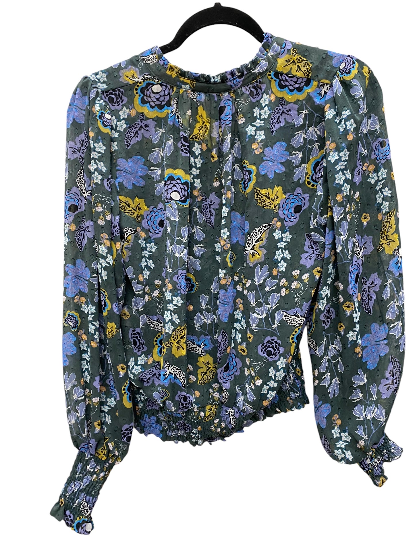 Top Long Sleeve By Rachel Zoe In Floral Print, Size: S