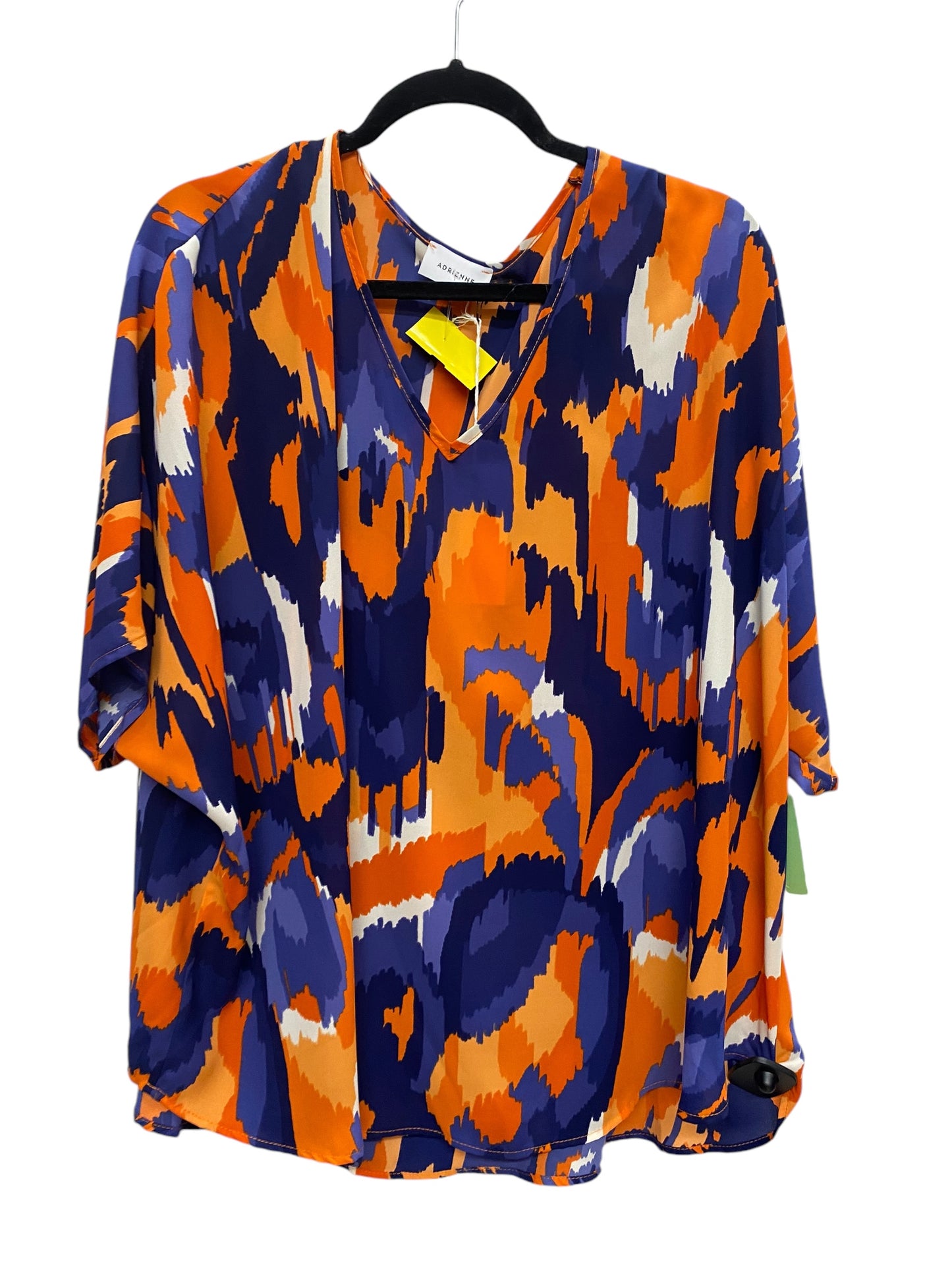 Top Short Sleeve By Clothes Mentor In Blue & Orange, Size: S