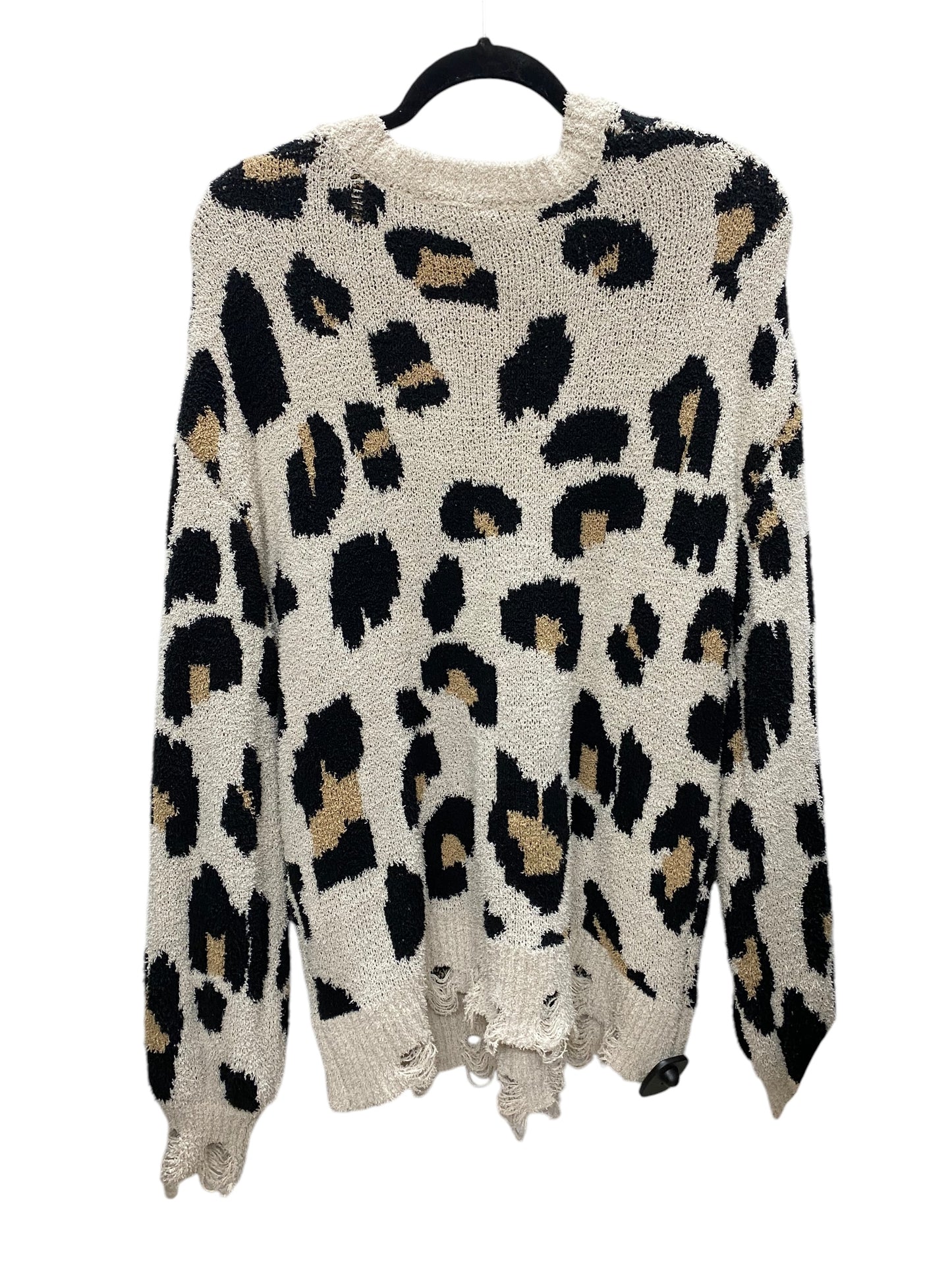 Sweater By Clothes Mentor In Animal Print, Size: M