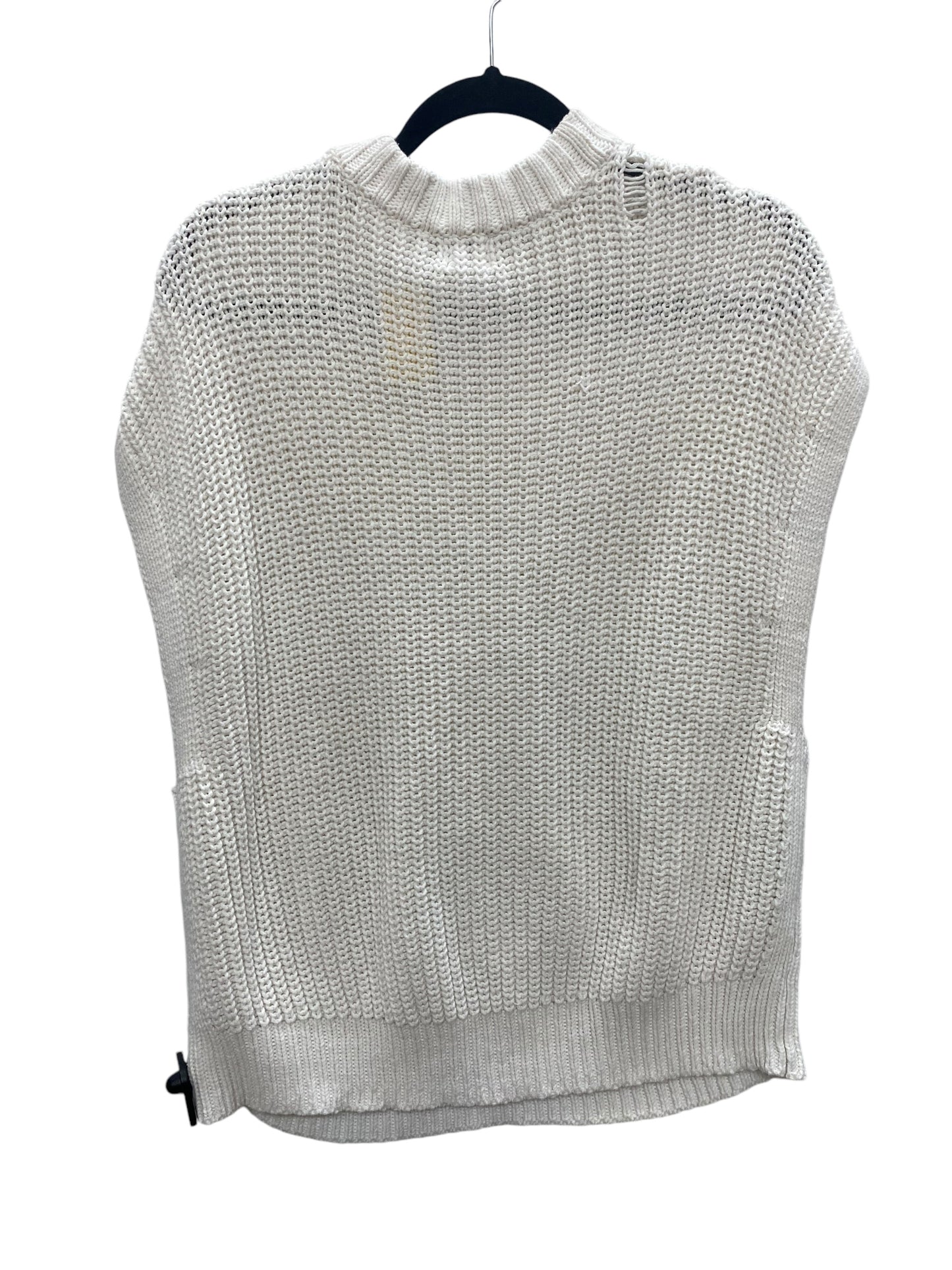 Vest Sweater By A New Day In White, Size: Xxl