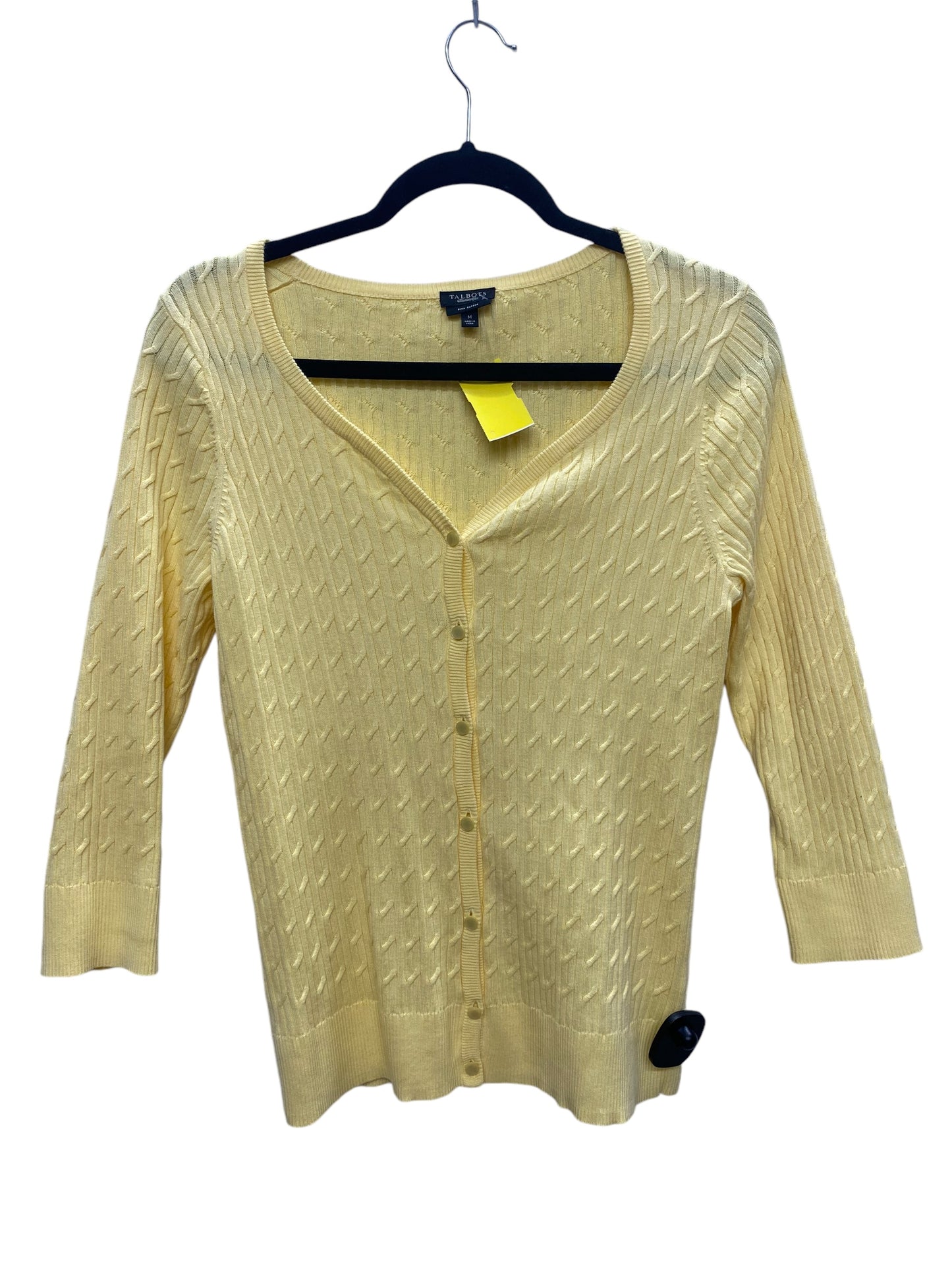 Cardigan By Talbots In Yellow, Size: M