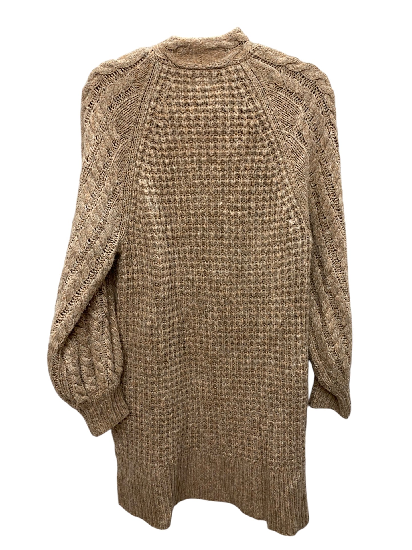 Sweater Cardigan By A New Day In Tan, Size: S