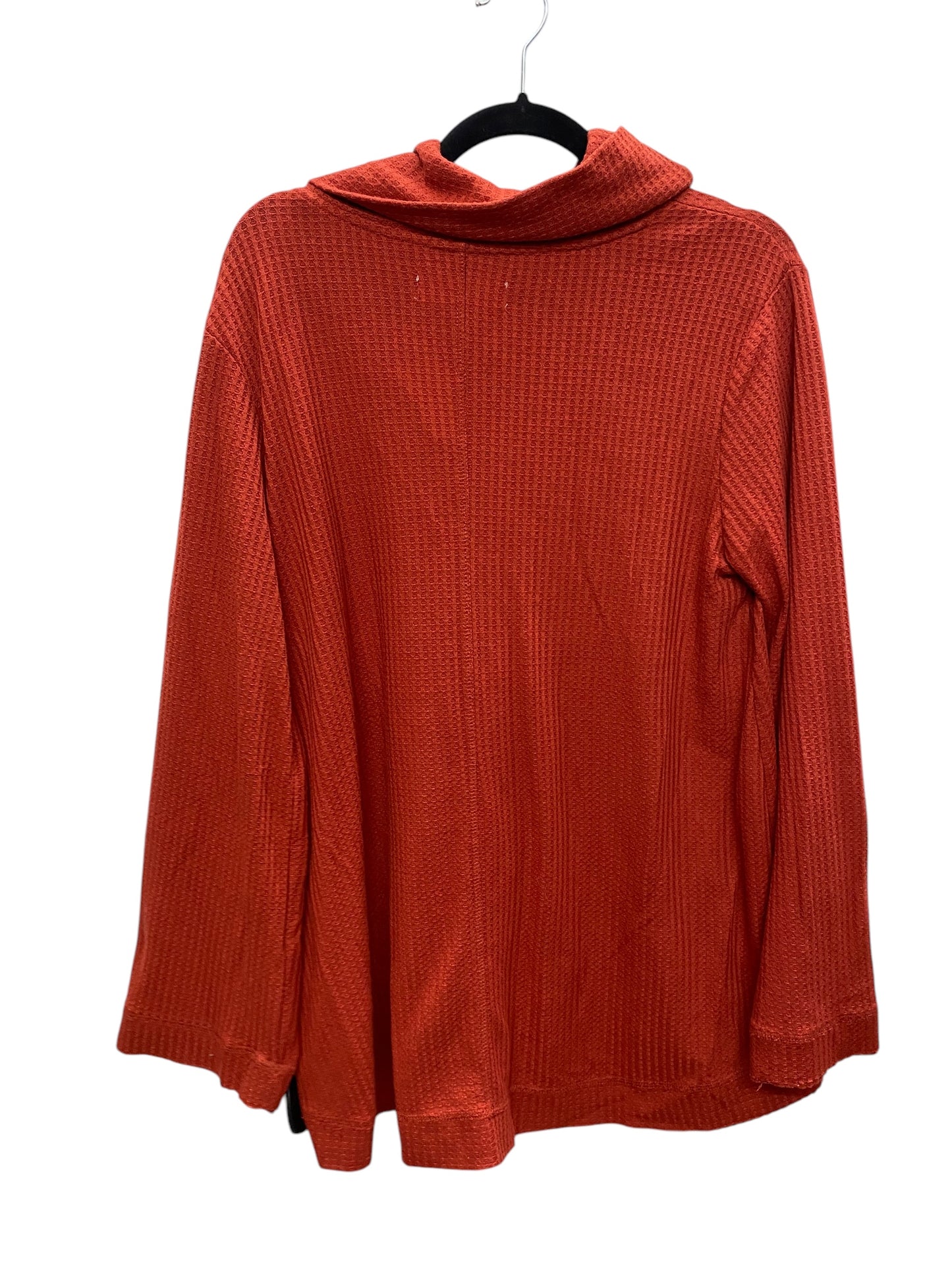 Top Long Sleeve By Workshop In Orange, Size: Xl