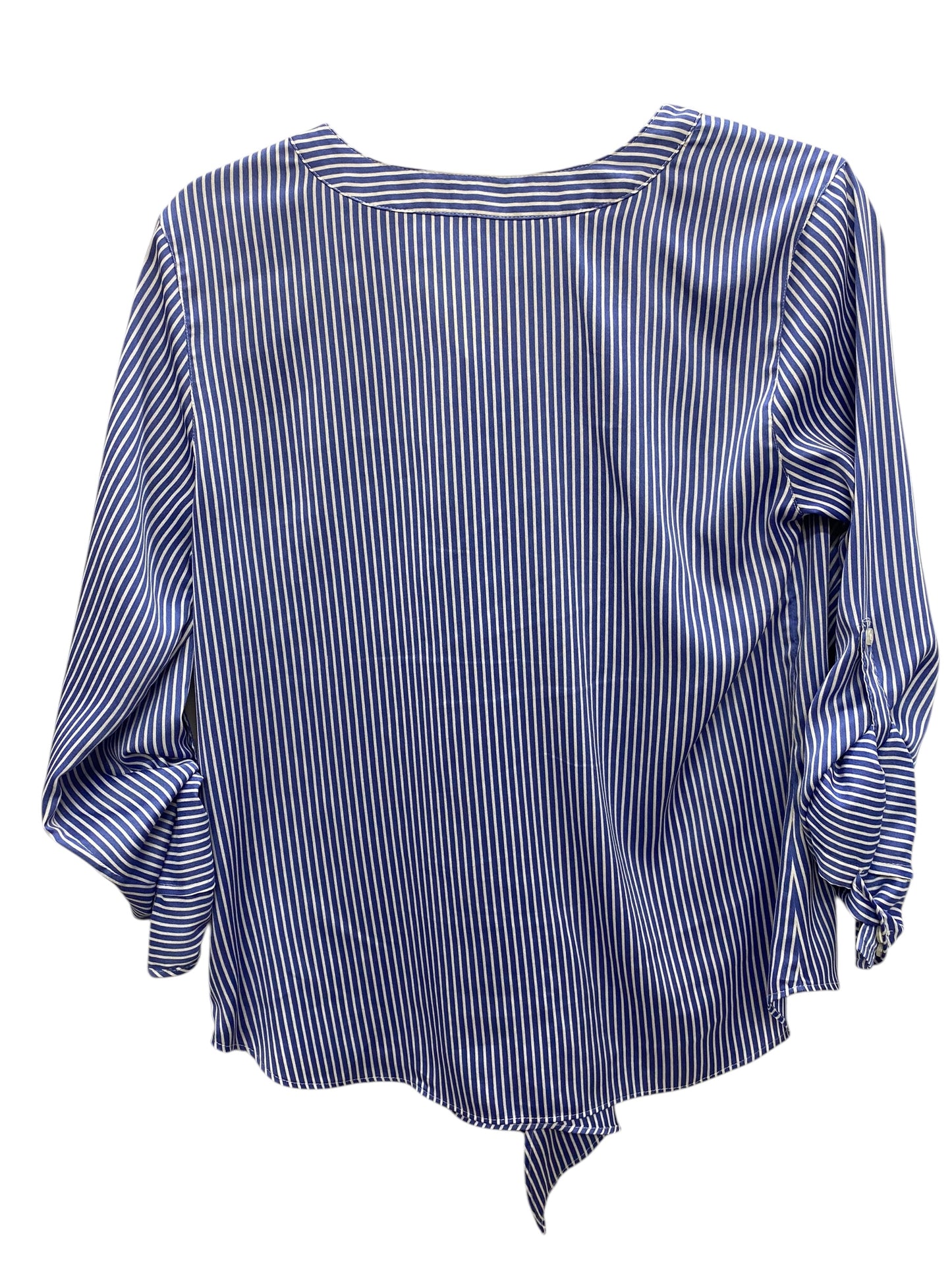 Top Long Sleeve By Ann Taylor In Blue, Size: S