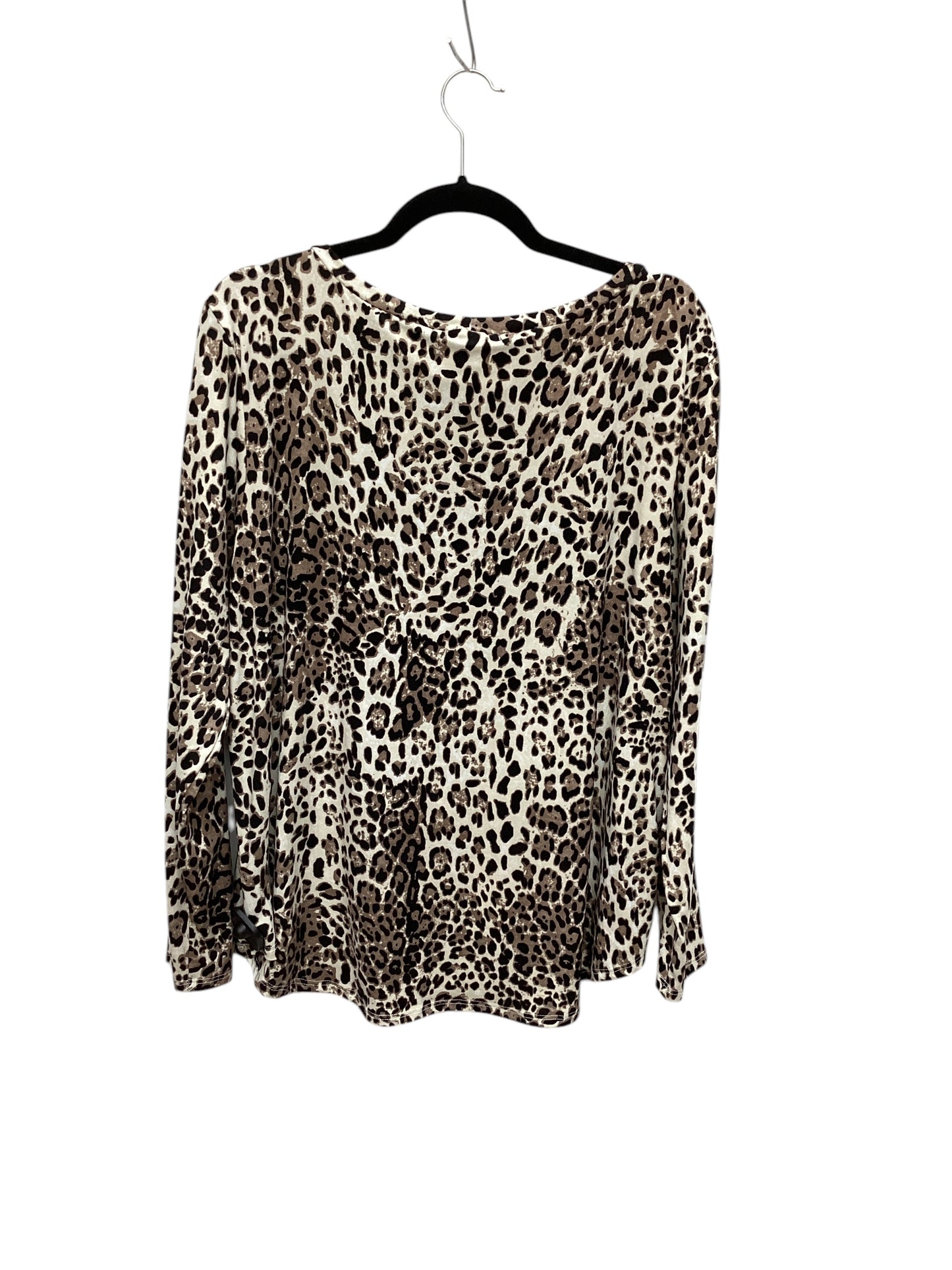 Top Long Sleeve By Clothes Mentor In Animal Print, Size: 3x