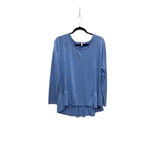 Top Long Sleeve By Cato In Blue, Size: L