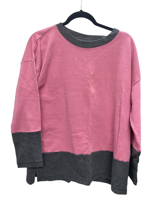 Top Long Sleeve By Talbots In Pink, Size: Xl