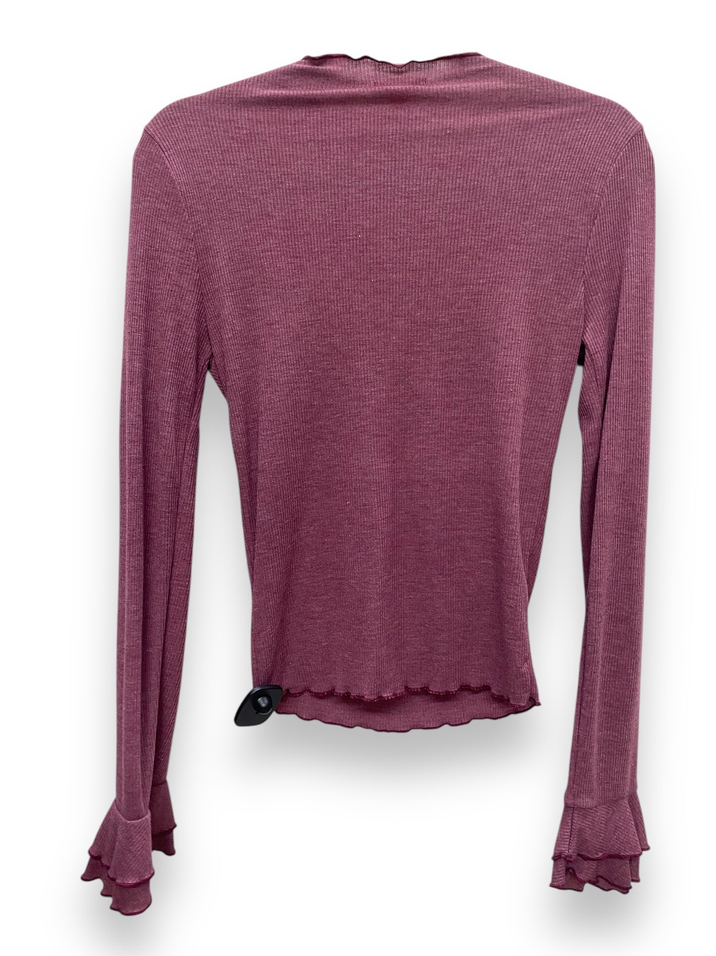 Top Long Sleeve Basic By Chelsea And Violet In Purple, Size: S