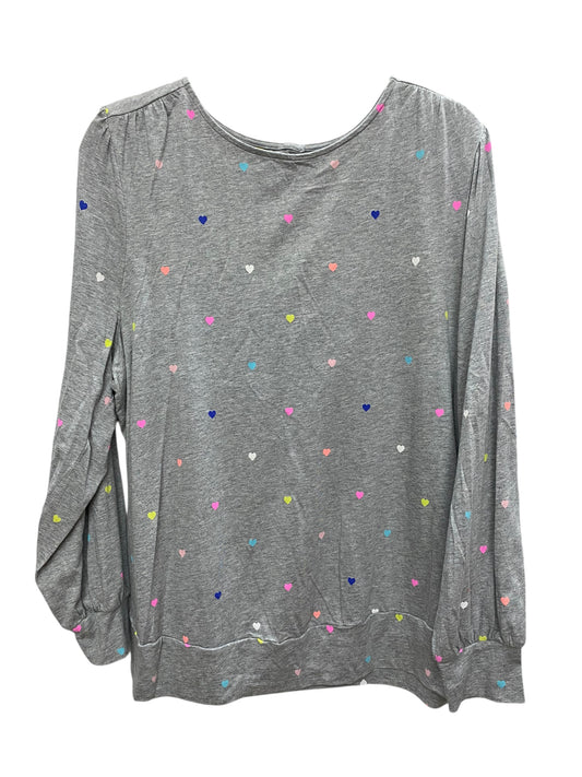 Top Long Sleeve By Crown And Ivy In Grey, Size: 2x