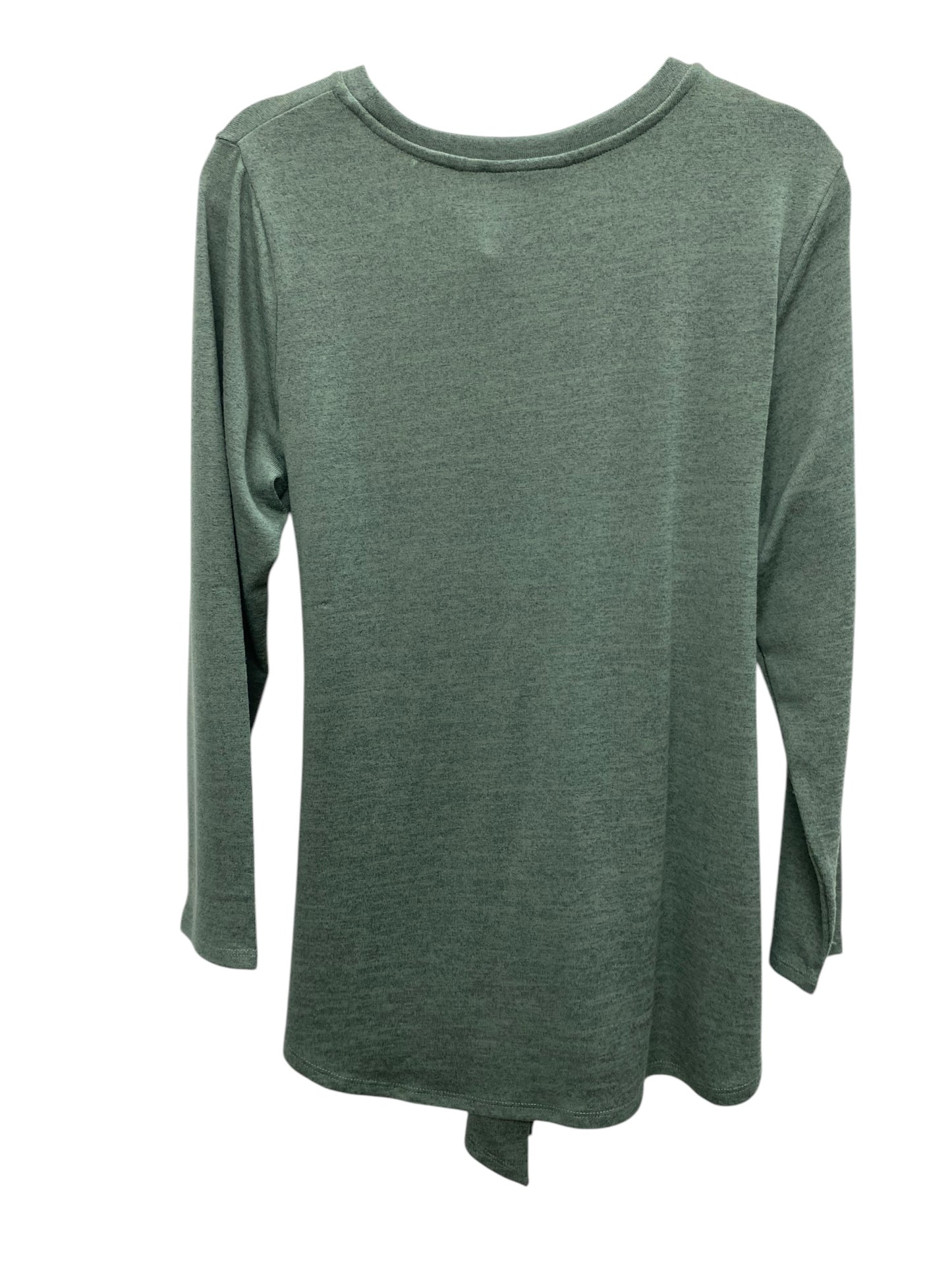 Top Long Sleeve Basic By Studio In Green, Size: M