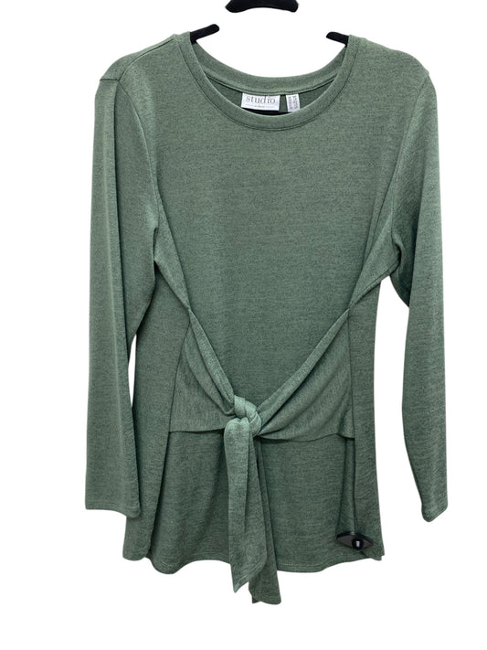 Top Long Sleeve Basic By Studio In Green, Size: M