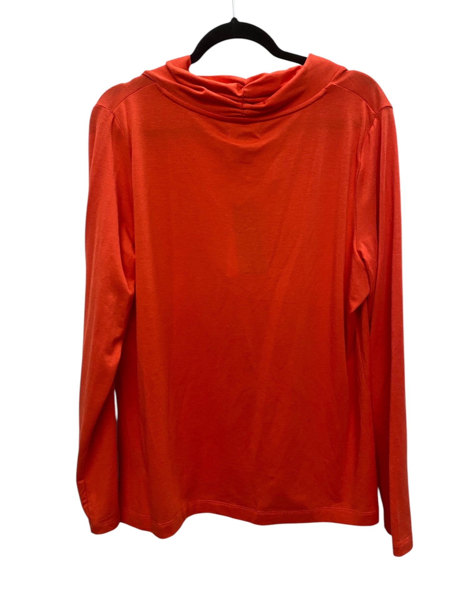 Top Long Sleeve By Kenneth Cole Reaction In Orange, Size: Xxl