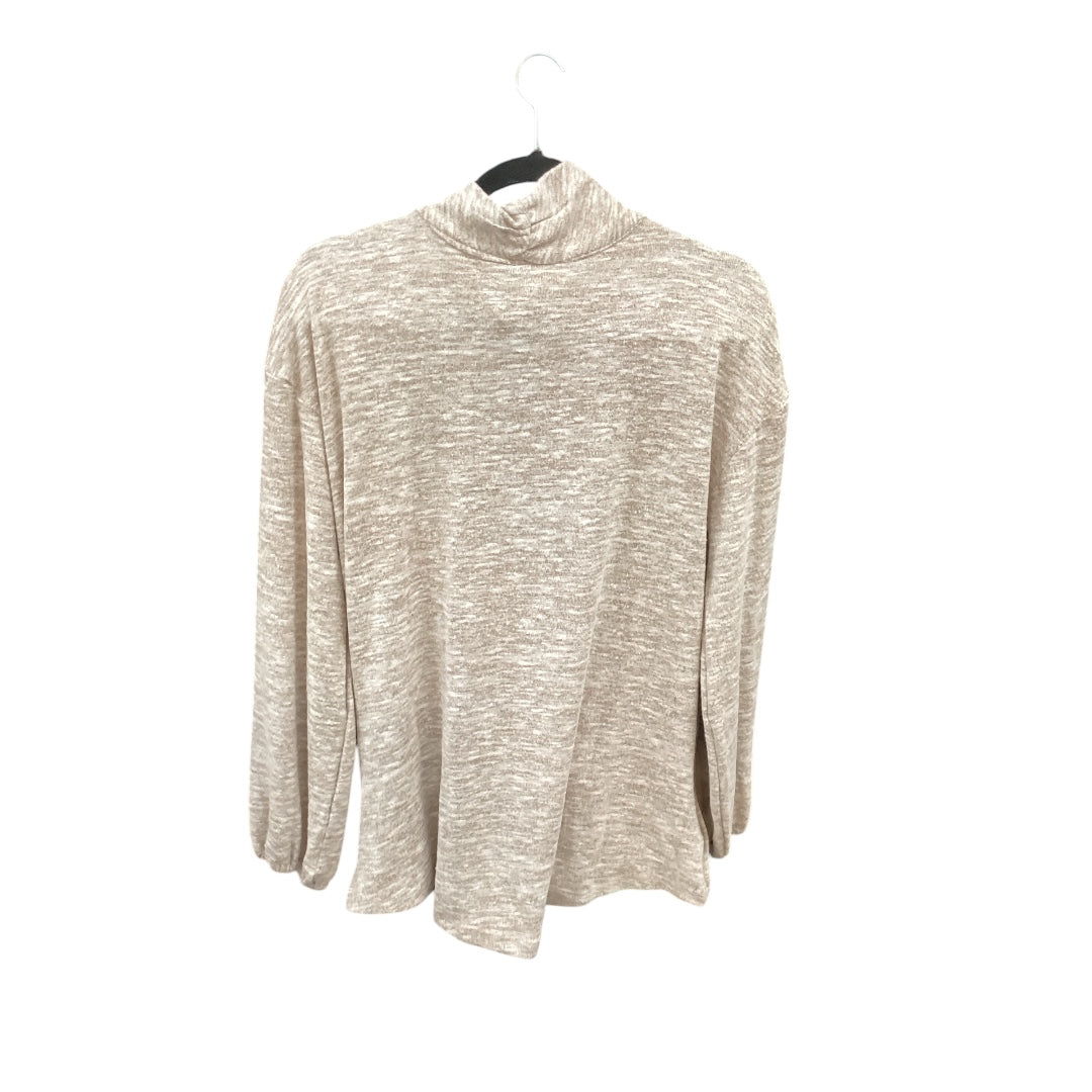 Top Long Sleeve By Kori America In Tan, Size: M