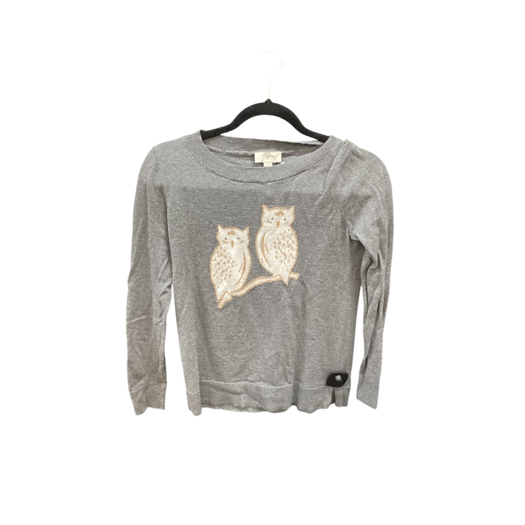 Top Long Sleeve By Loft In Grey, Size: Xs