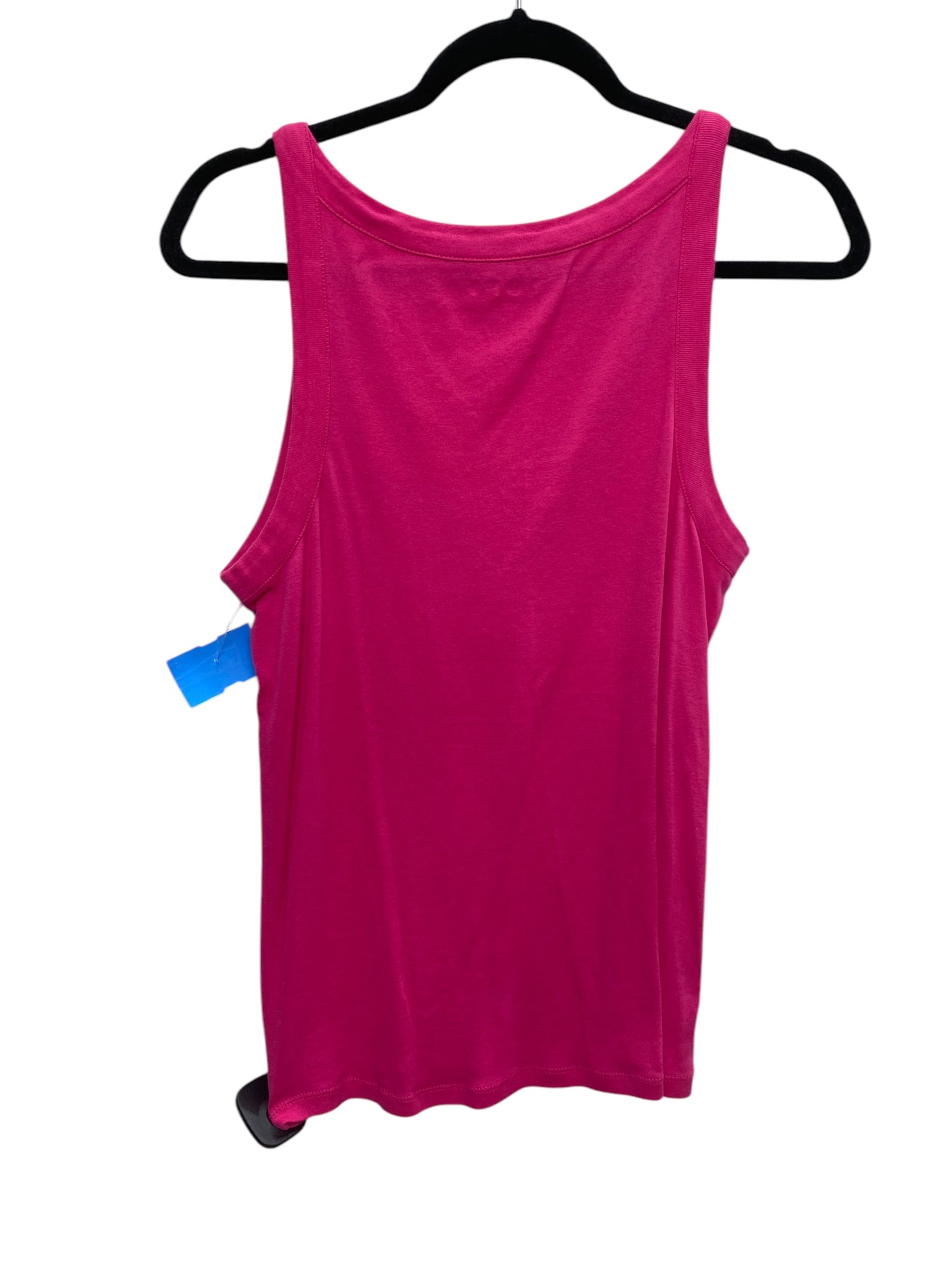 Top Sleeveless Basic By Loft In Pink, Size: L