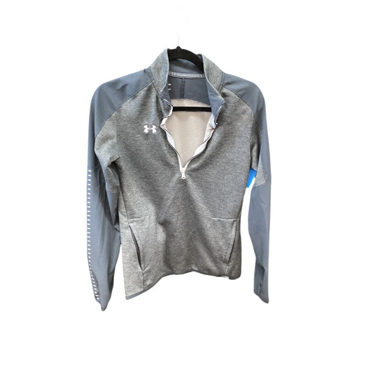 Athletic Jacket By Under Armour In Grey, Size: S