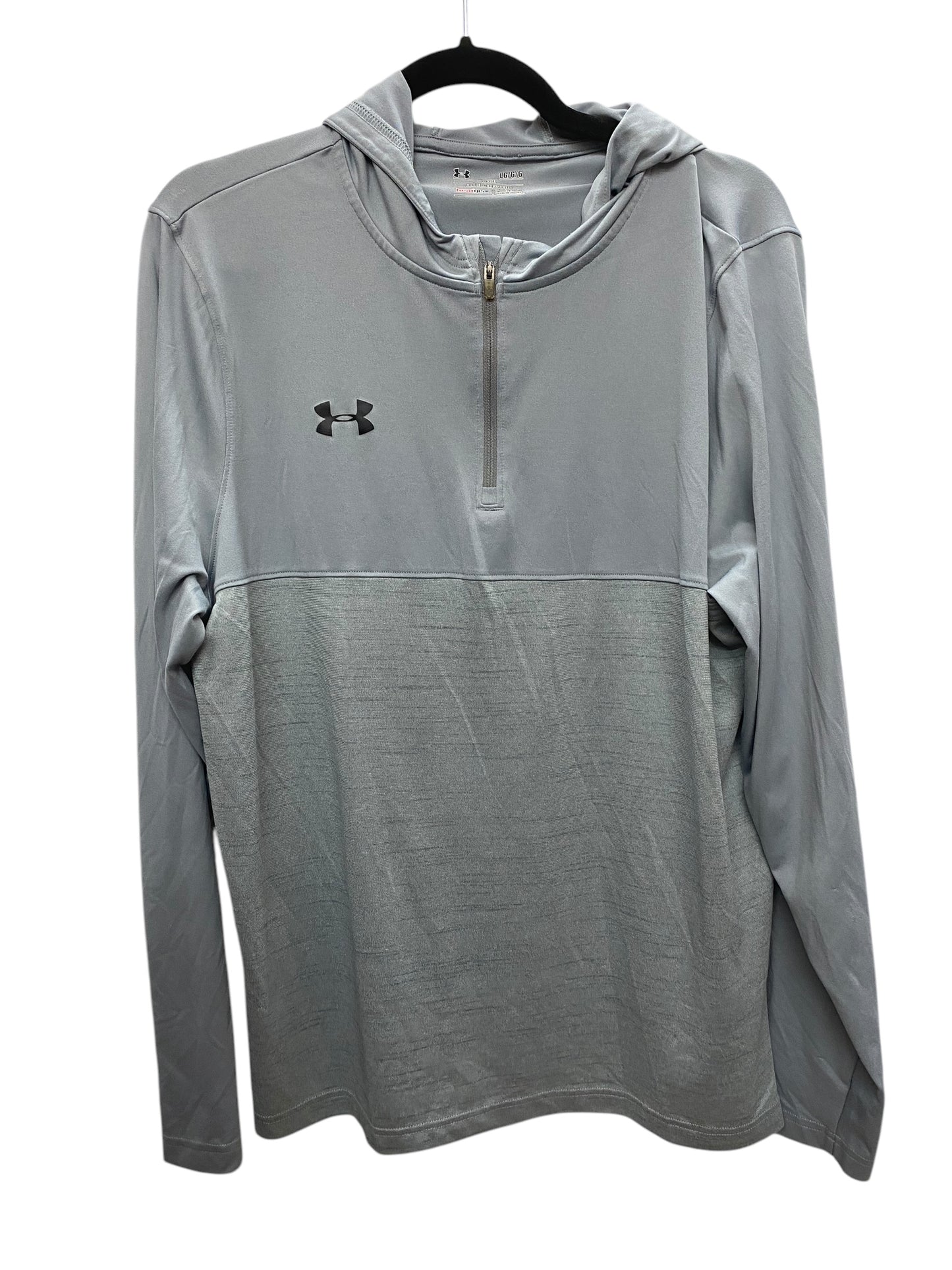 Athletic Jacket By Under Armour In Grey, Size: L