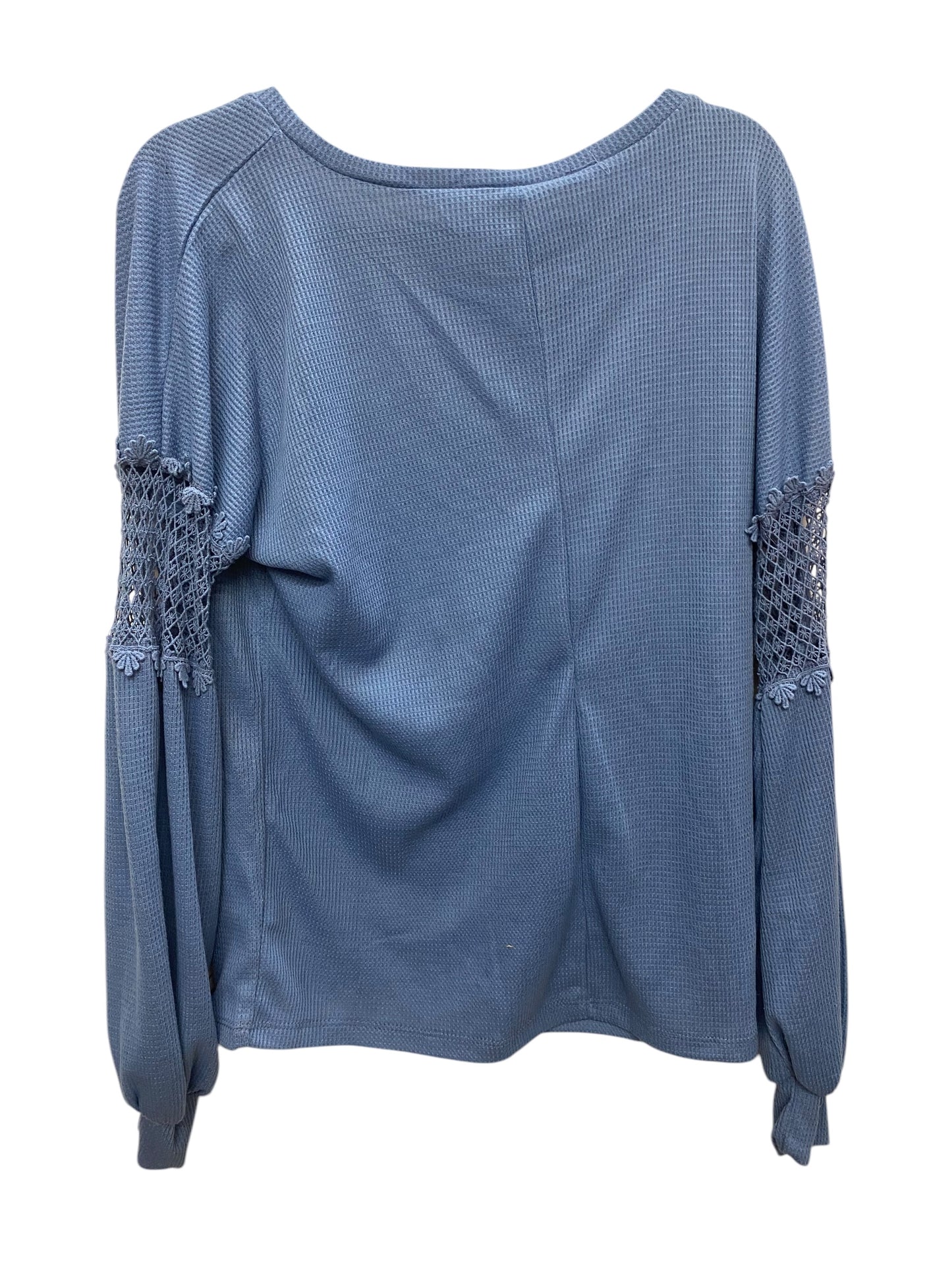 Top Long Sleeve By Clothes Mentor In Blue, Size: M