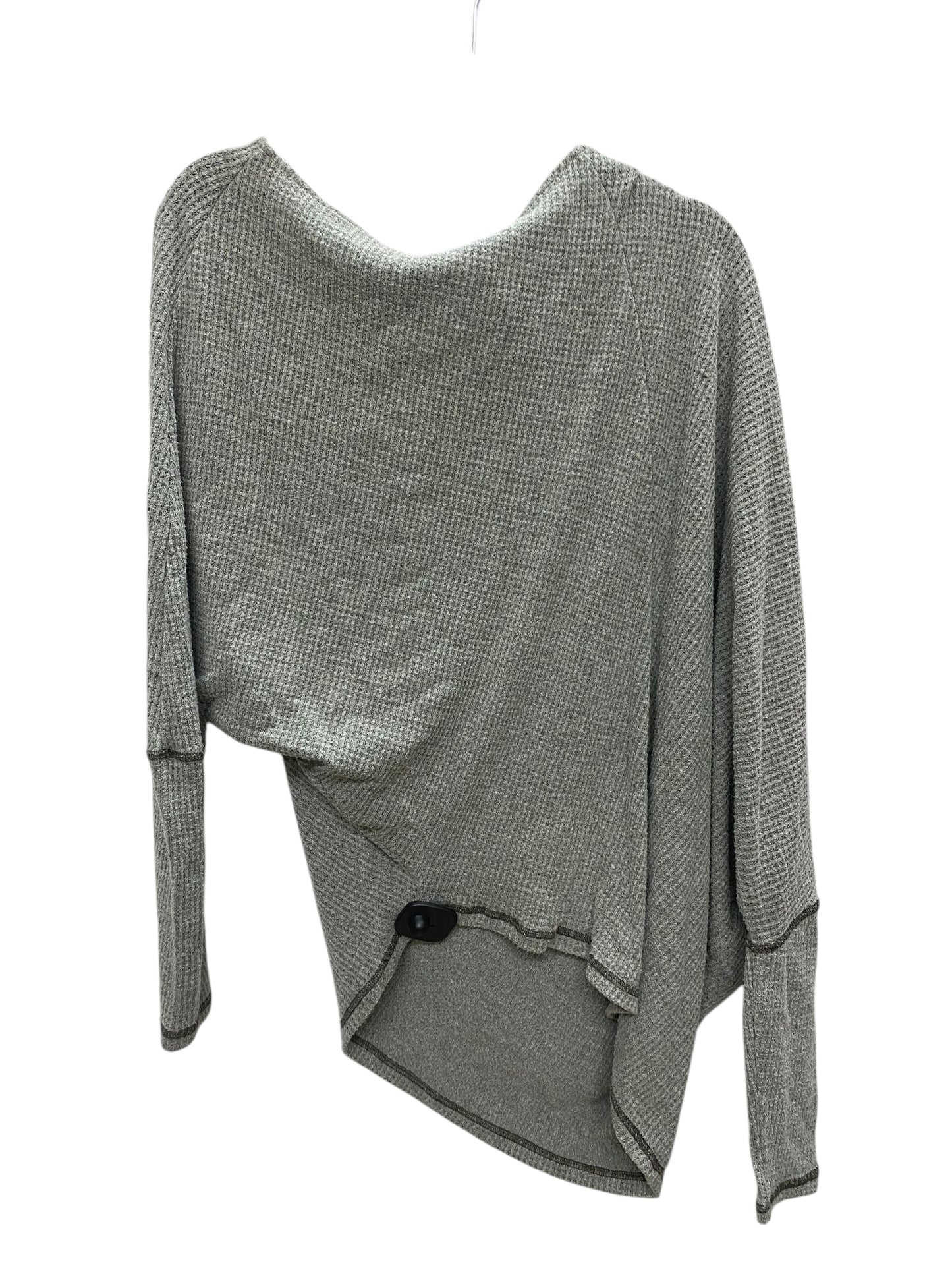 Top Long Sleeve By Easel In Grey, Size: M