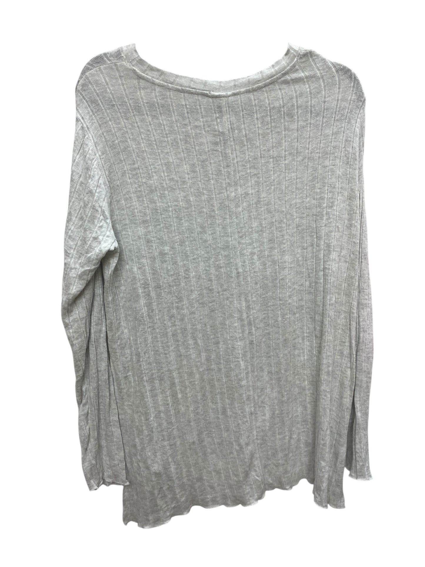 Top Long Sleeve Basic By Clothes Mentor In Grey, Size: L