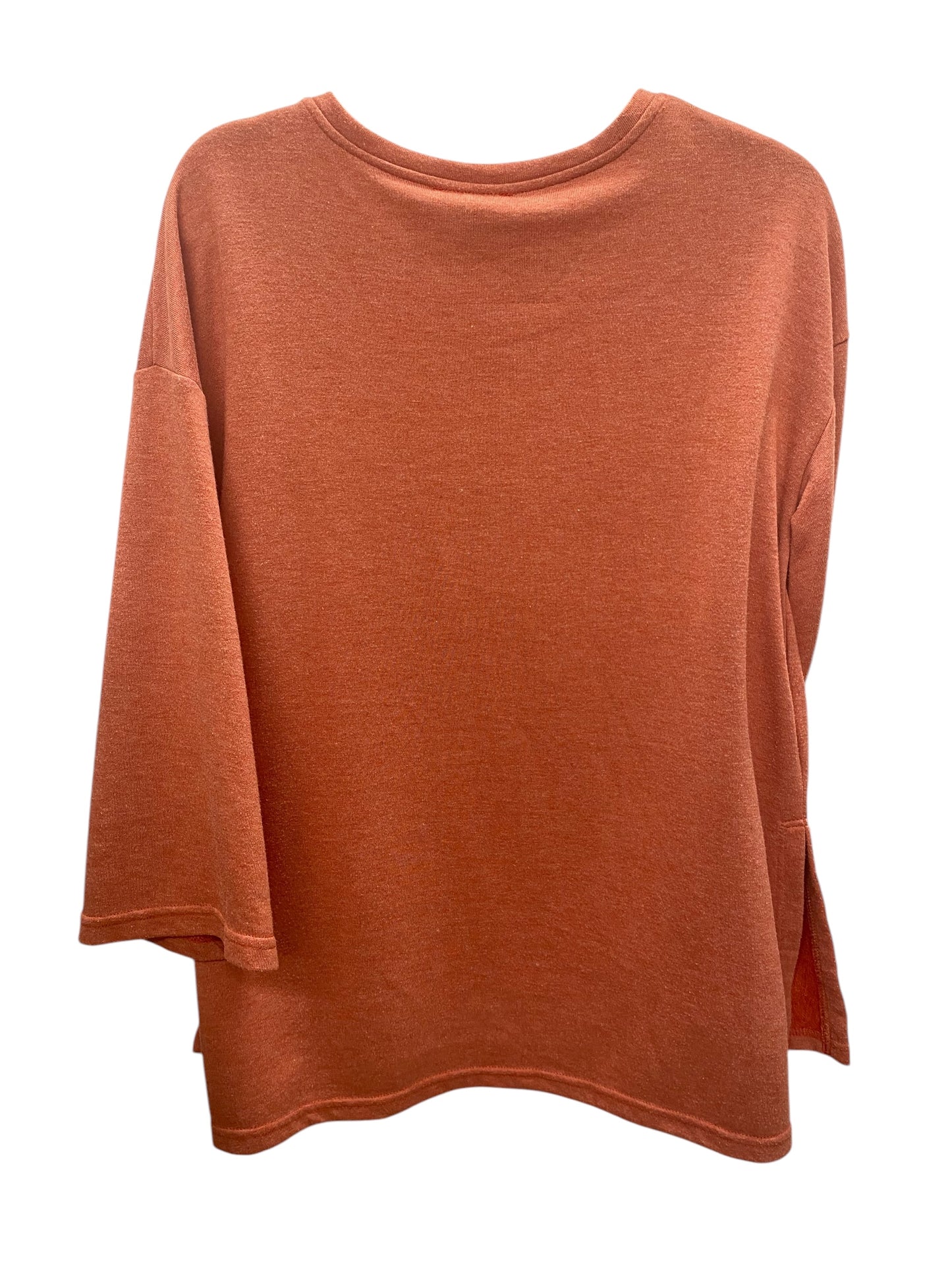 Top Long Sleeve Basic By Very J In Orange, Size: S