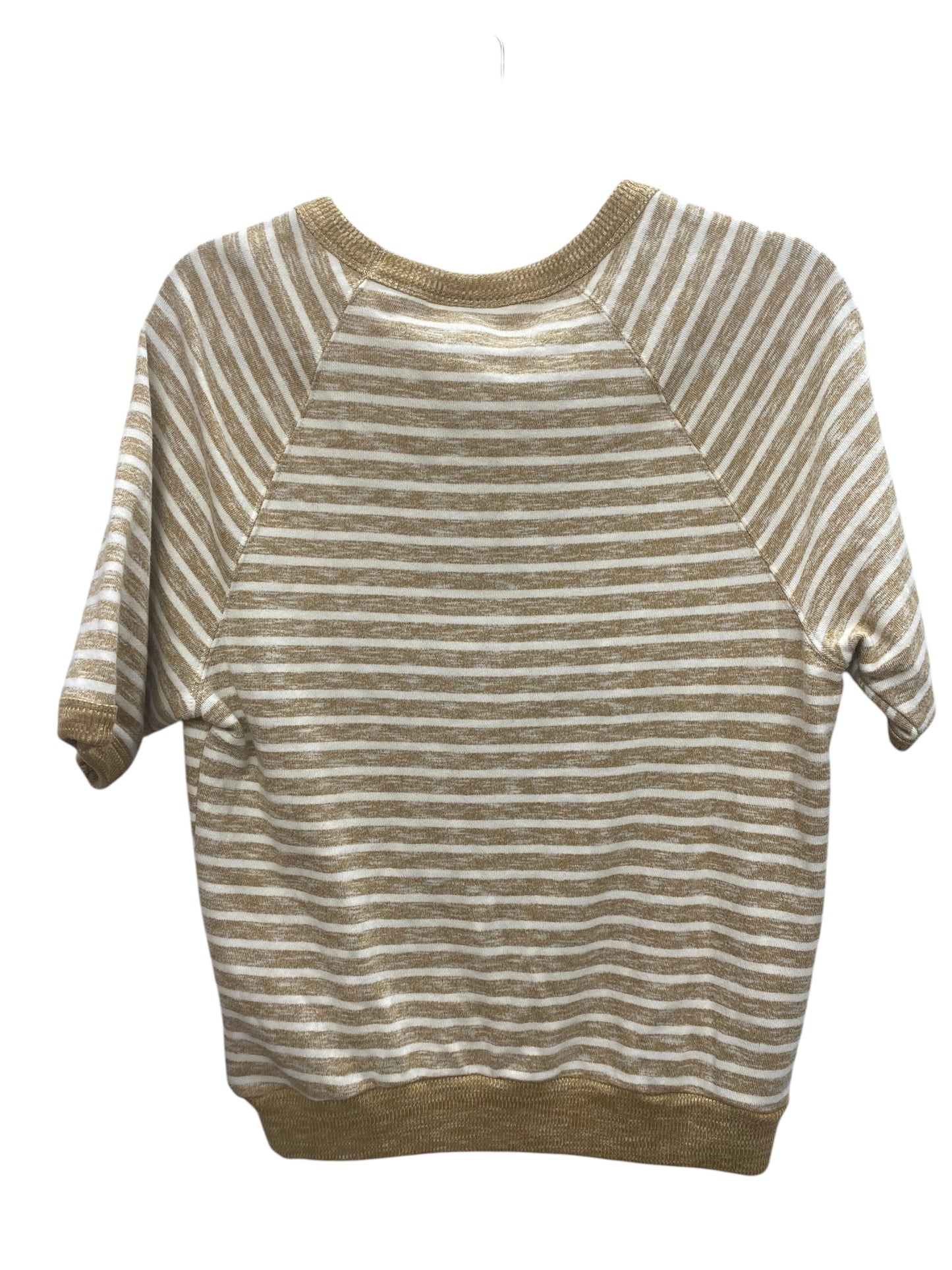 Top Short Sleeve By Universal Thread In Tan, Size: M