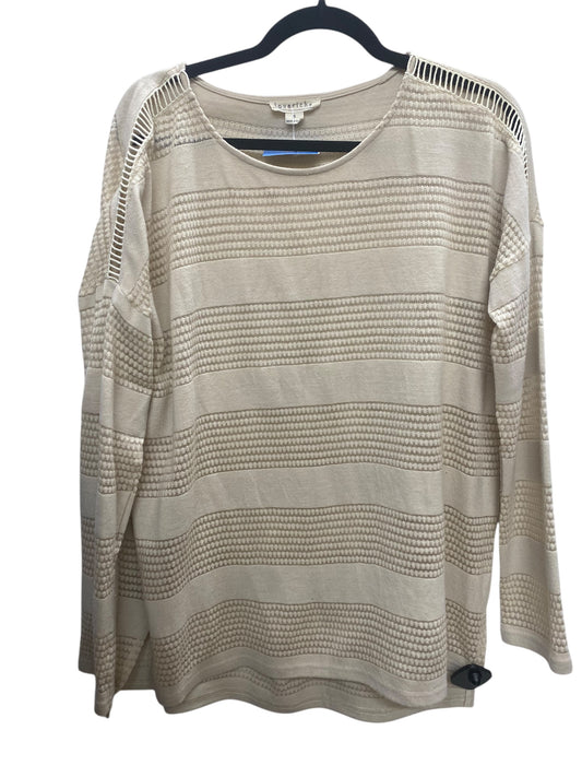 Top Long Sleeve By Loveriche In Tan, Size: S