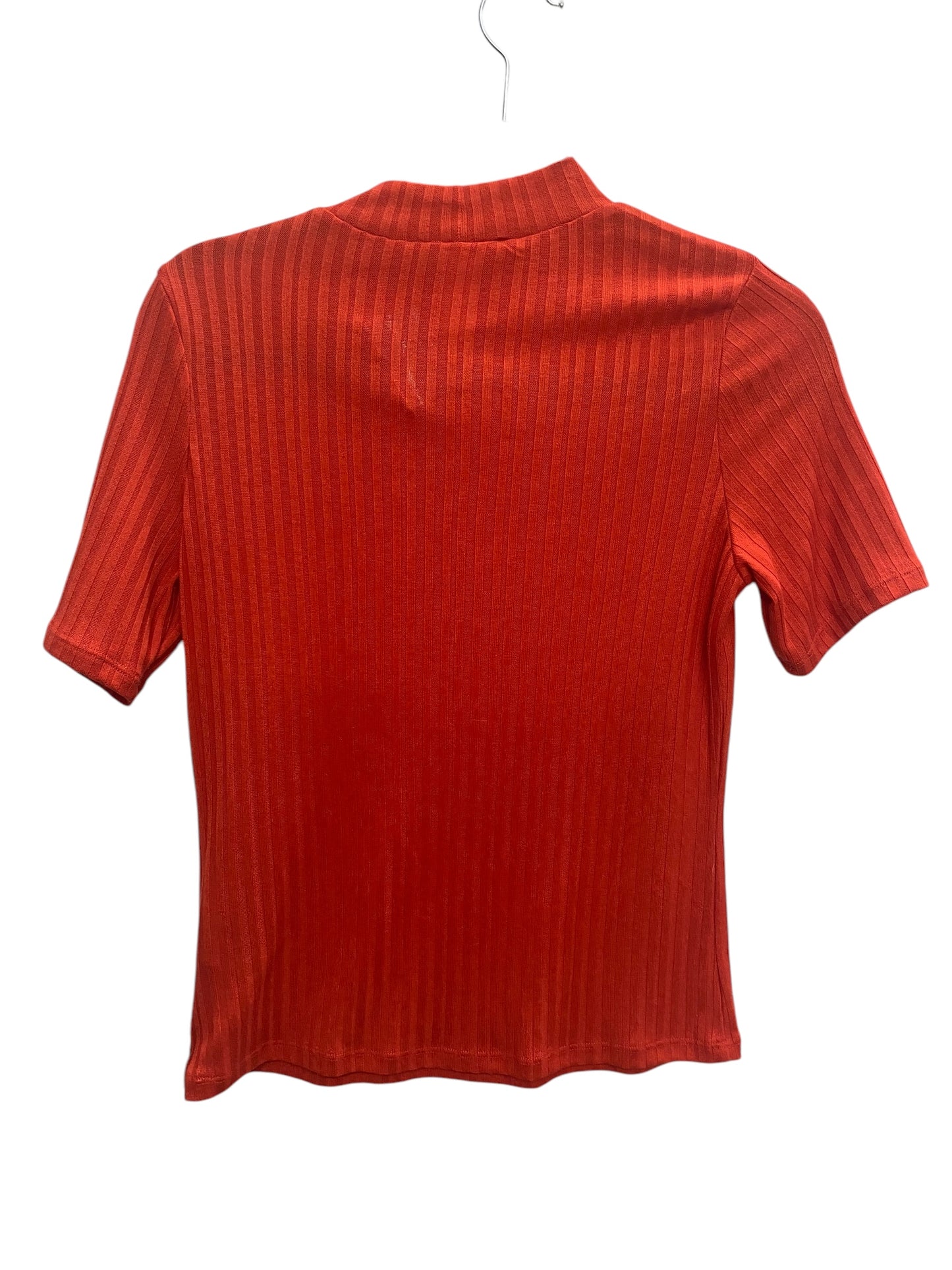 Top Short Sleeve By H&m In Red, Size: M