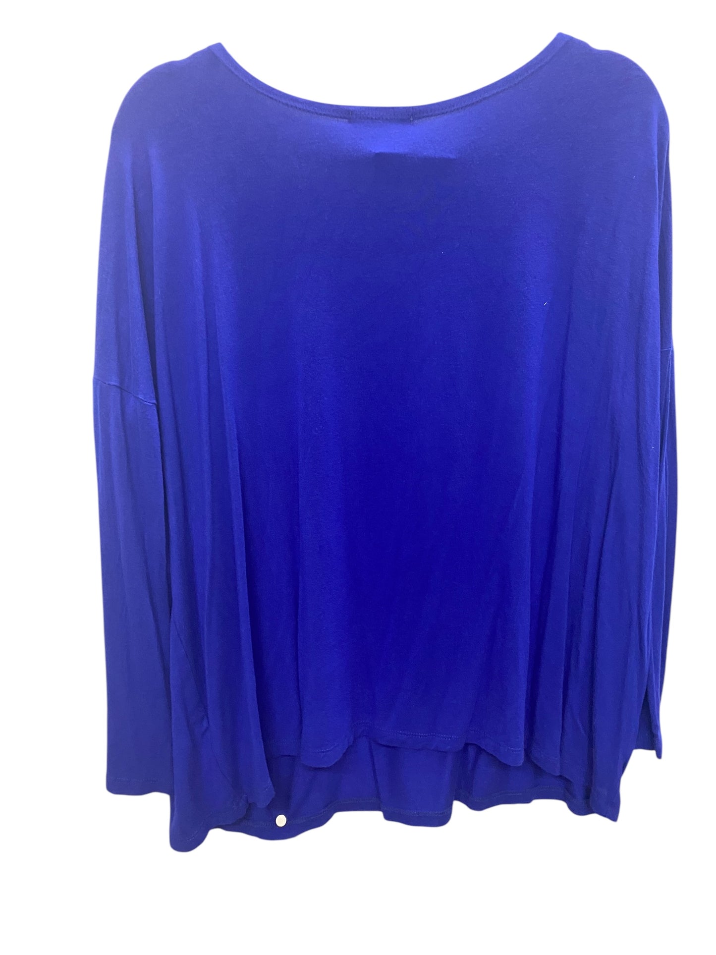 Top Long Sleeve Basic By Cherish In Blue, Size: S