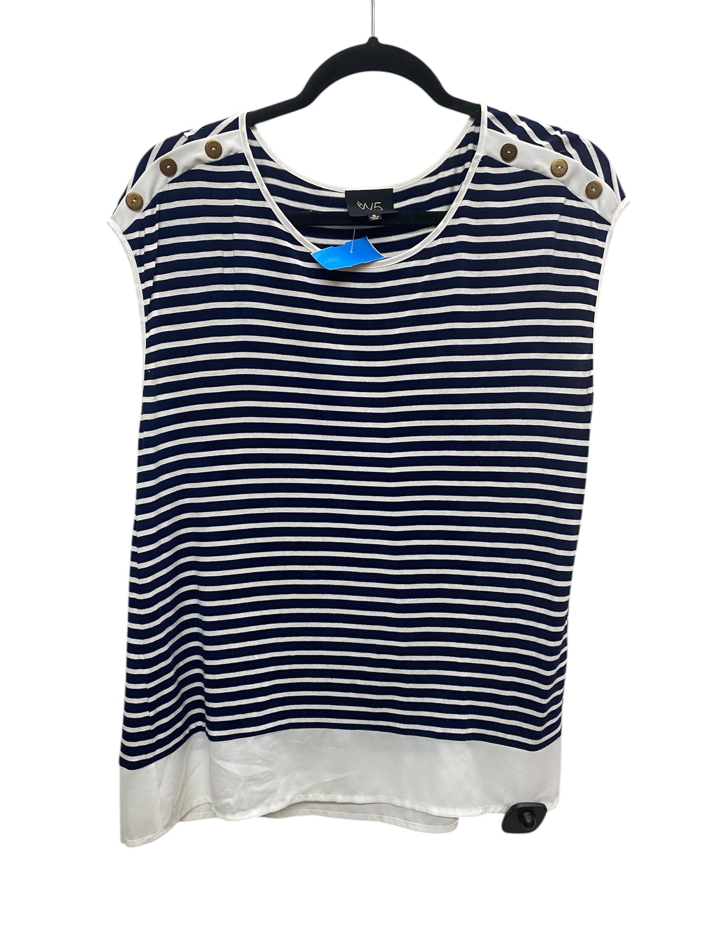 Top Short Sleeve By W5 In Blue, Size: S