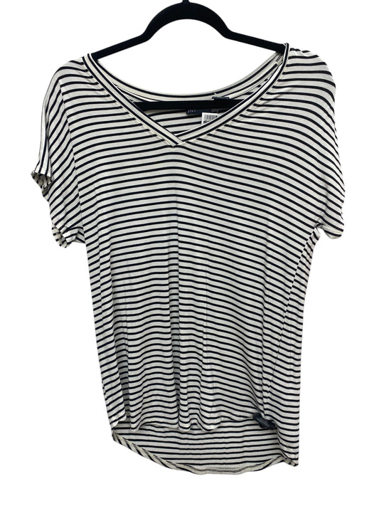 Top Short Sleeve By Jones New York In Striped Pattern, Size: M