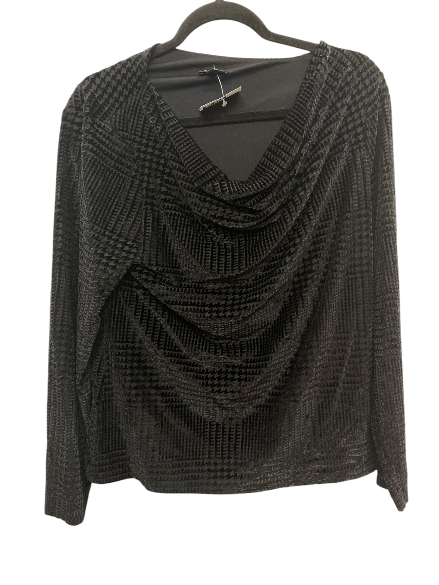 Top Long Sleeve By Talbots In Black, Size: L