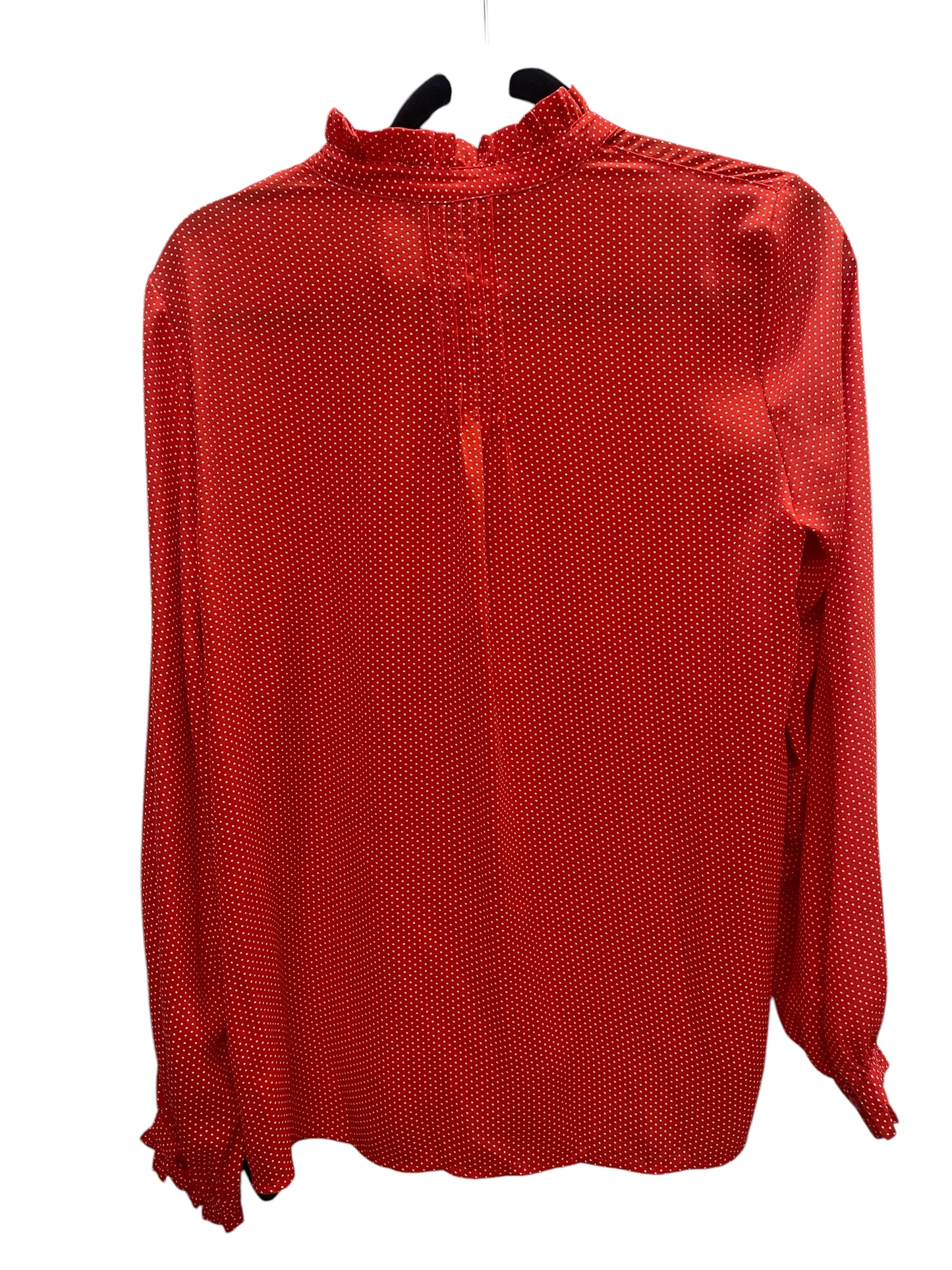 Top Long Sleeve By Clothes Mentor In Red, Size: M